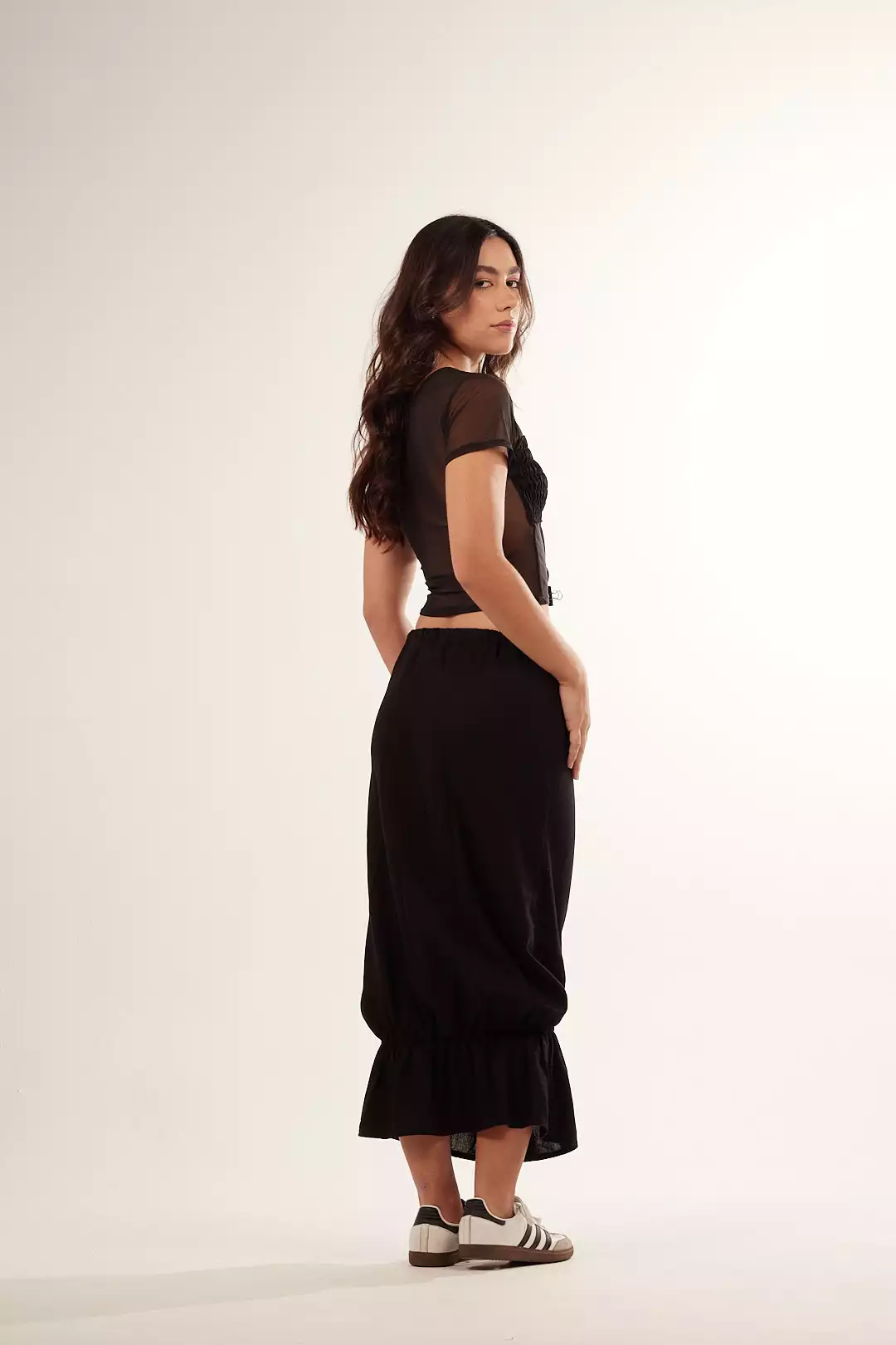 Saia Bag Babado Preta - Imagem 5