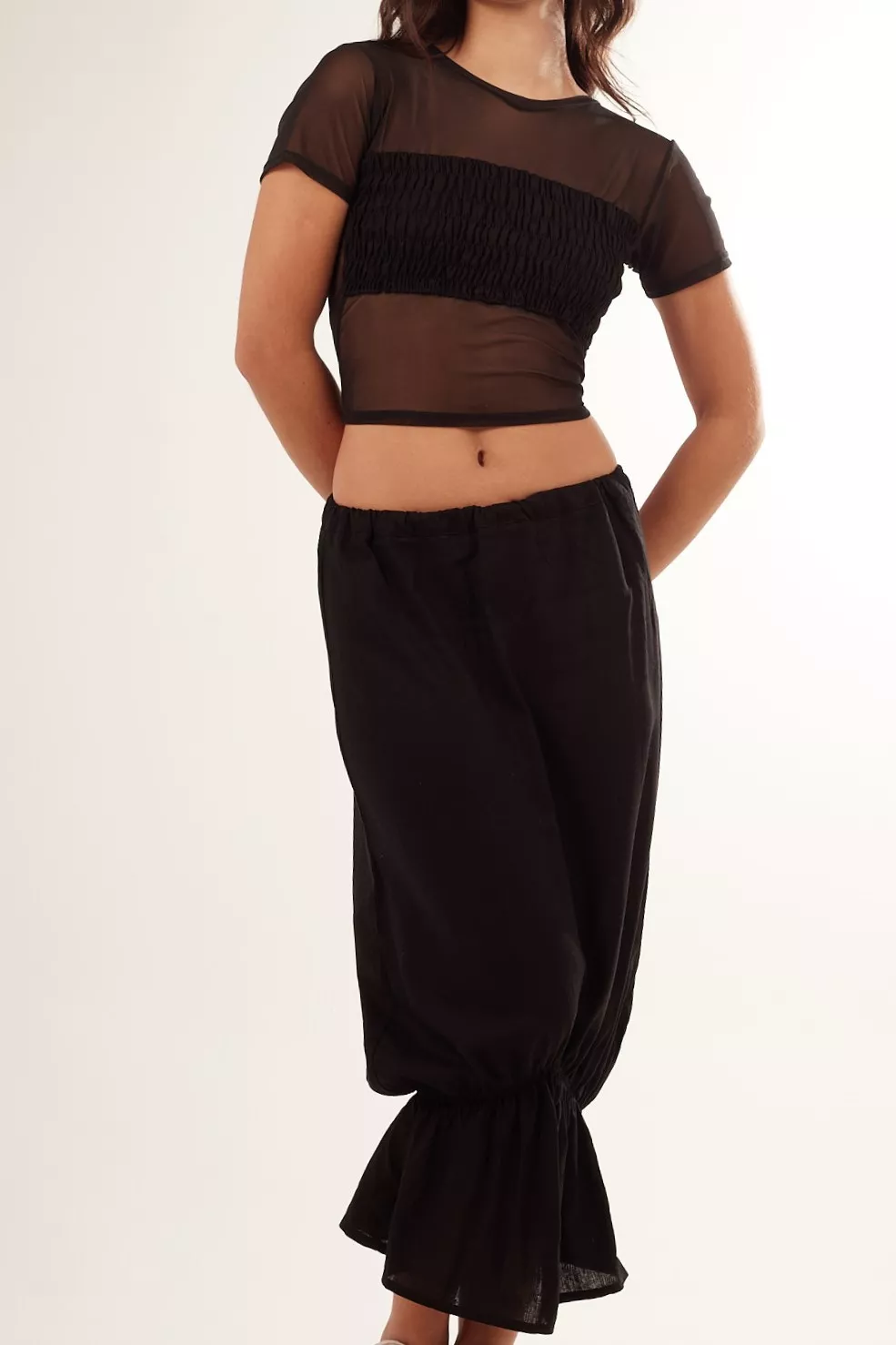 Saia Bag Babado Preta - Imagem 6