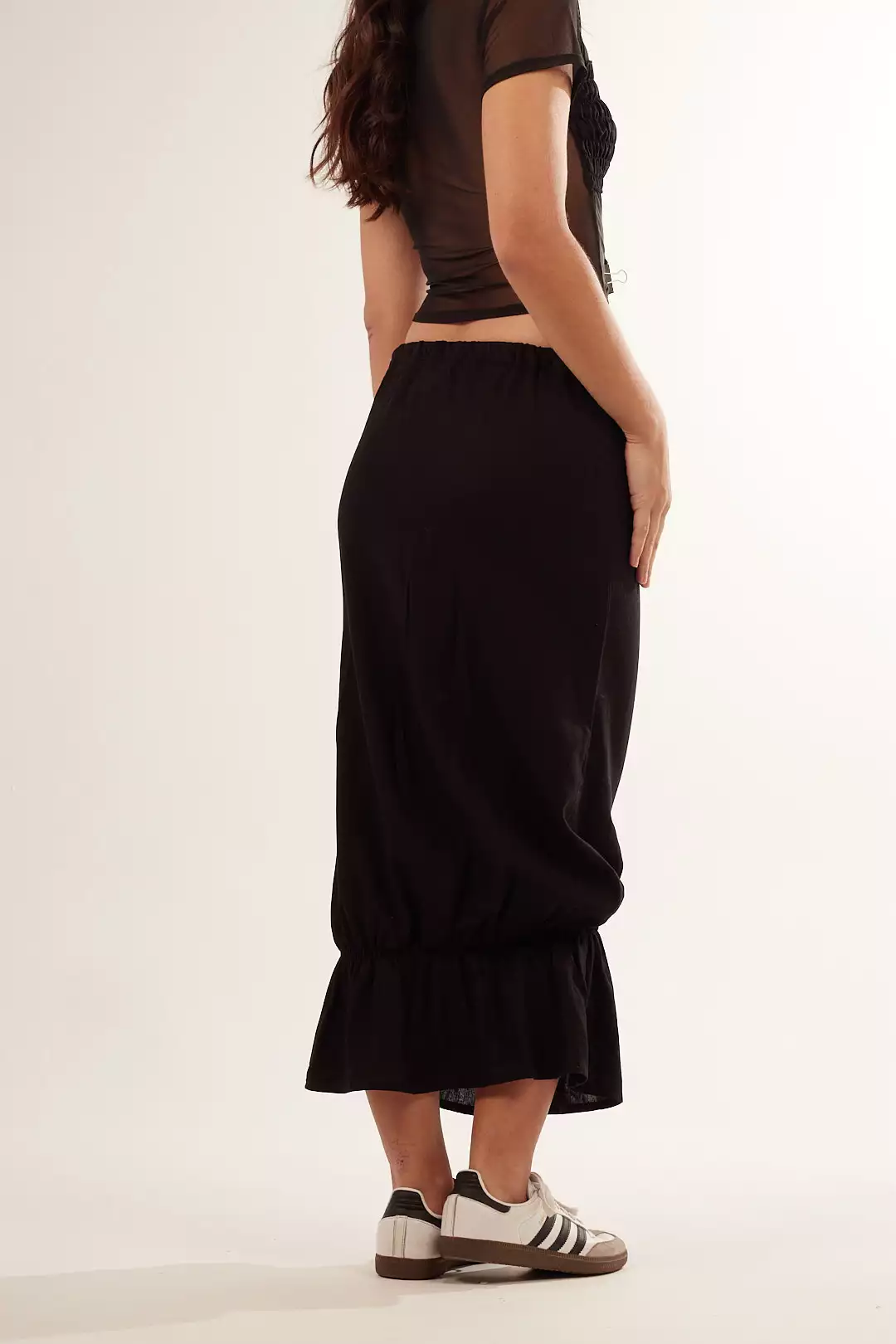 Saia Bag Babado Preta - Imagem 7