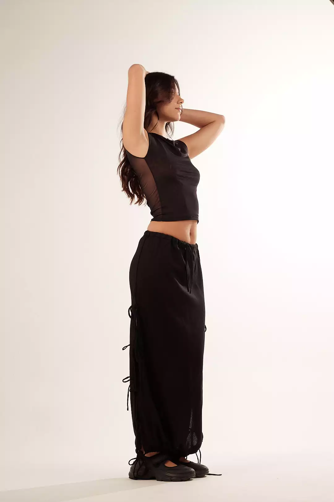 Saia Longa Laços Preta - Imagem 4