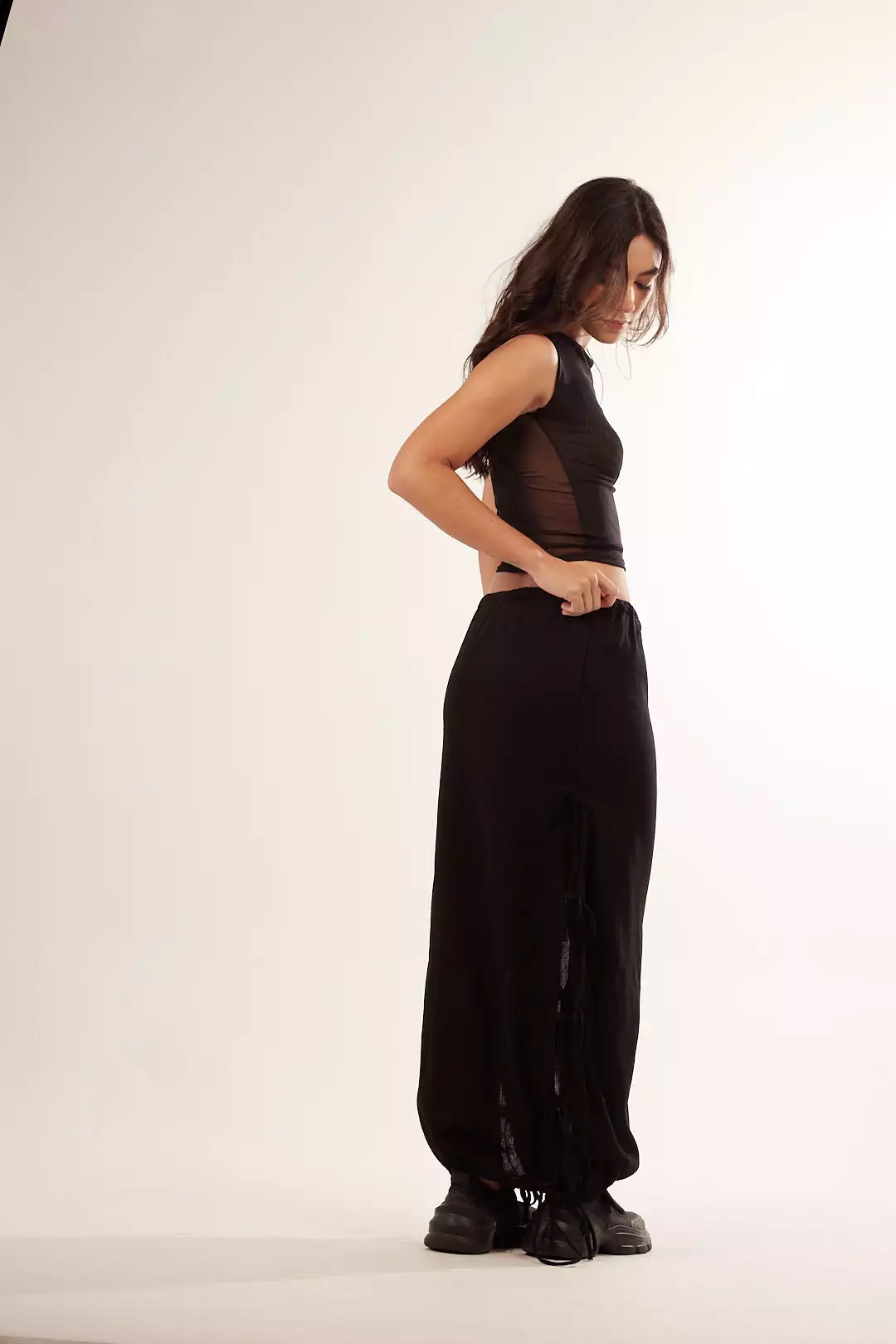 Saia Longa Laços Preta - Imagem 6