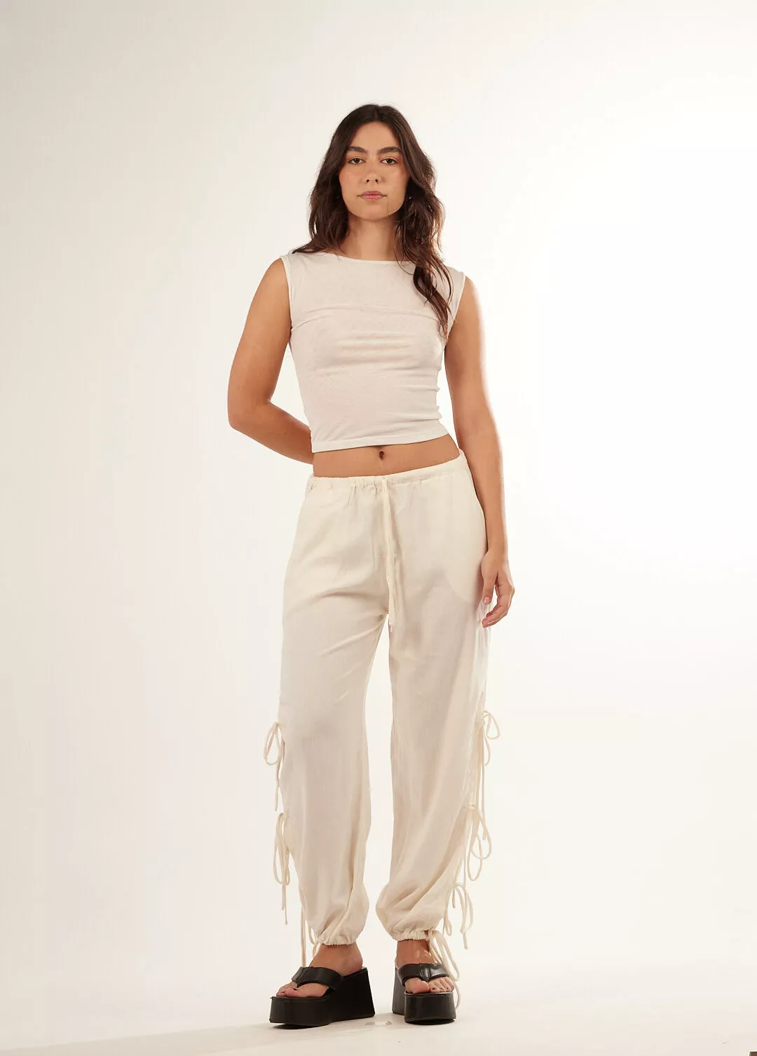 Calça Bufante Laços Off