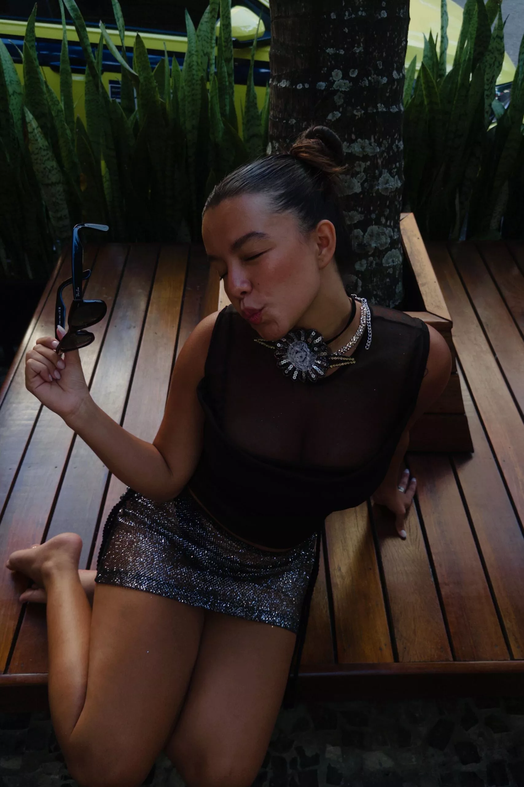 Blusa Degagê Tule Preta - Imagem 3