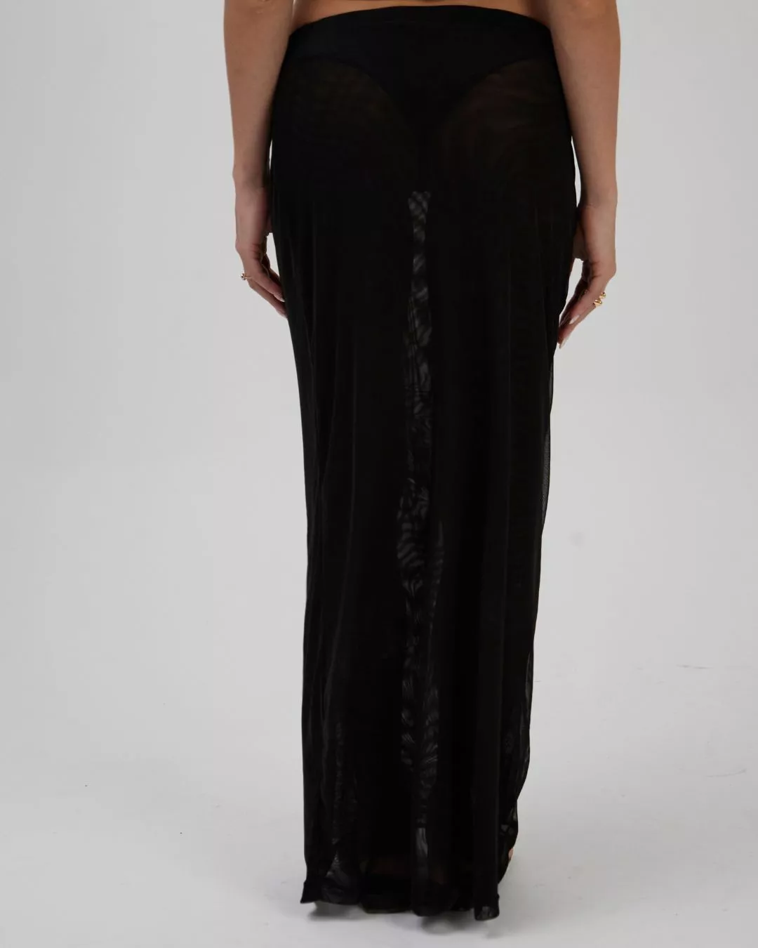 Saia Longa Tule Preta - Imagem 4