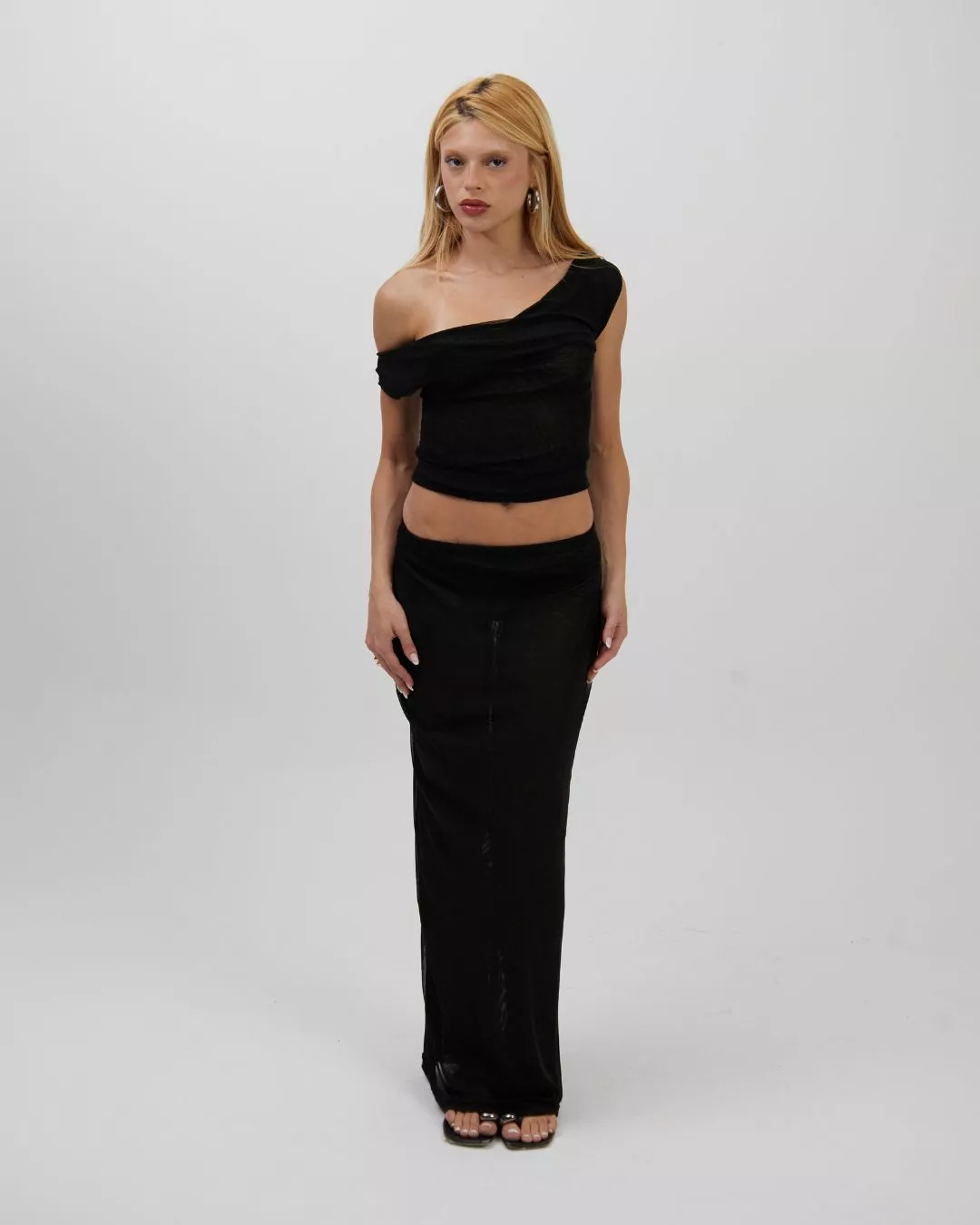 Saia Longa Tule Preta - Imagem 3