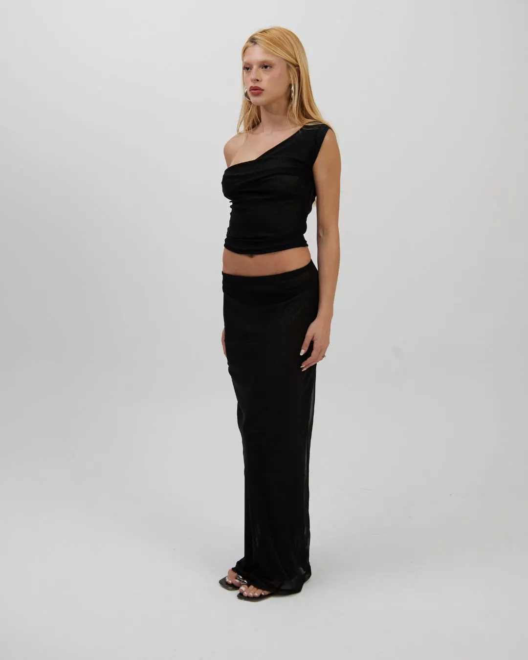 Saia Longa Tule Preta - Imagem 2