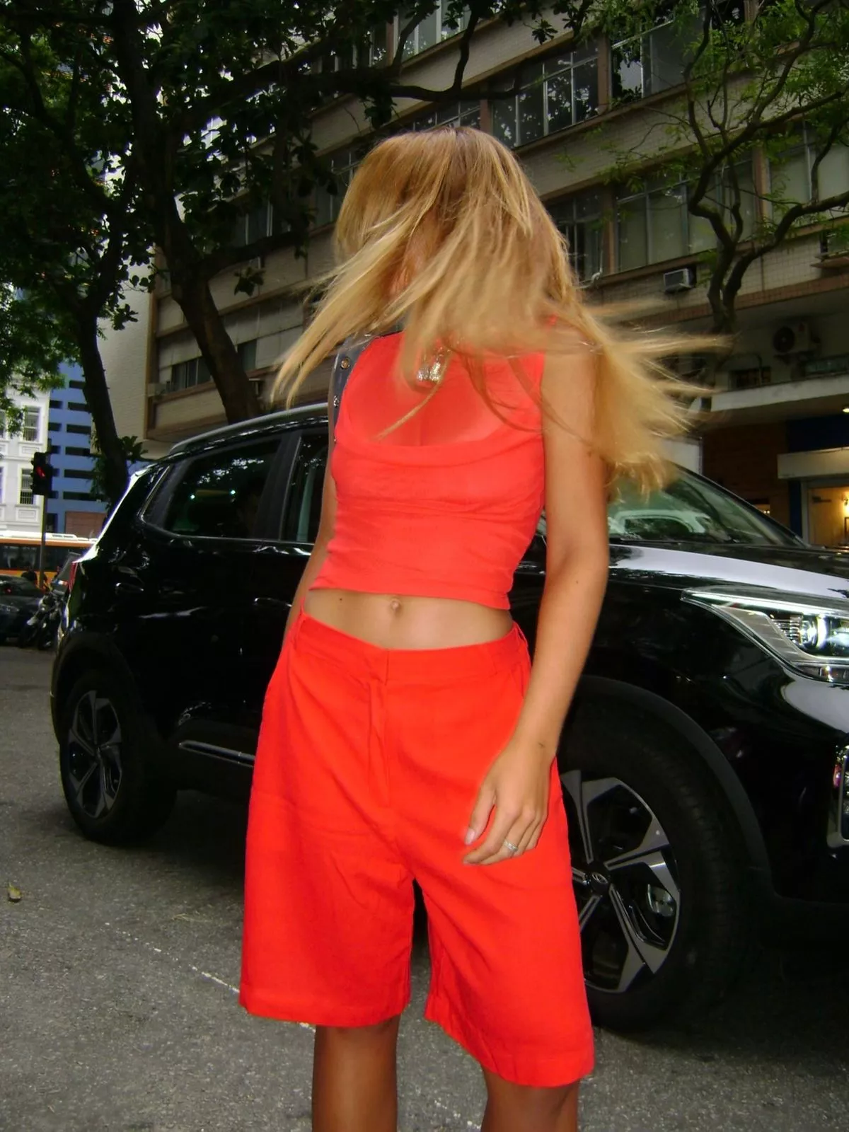 Blusa Degagê Tule Vermelho - Imagem 3