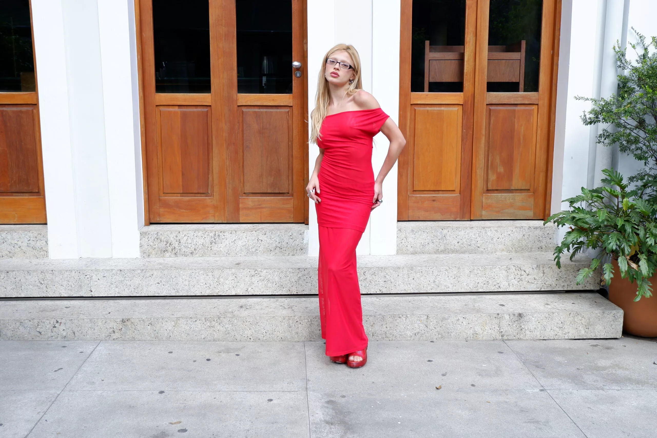 Saia Longa Tule Vermelha - Imagem 20