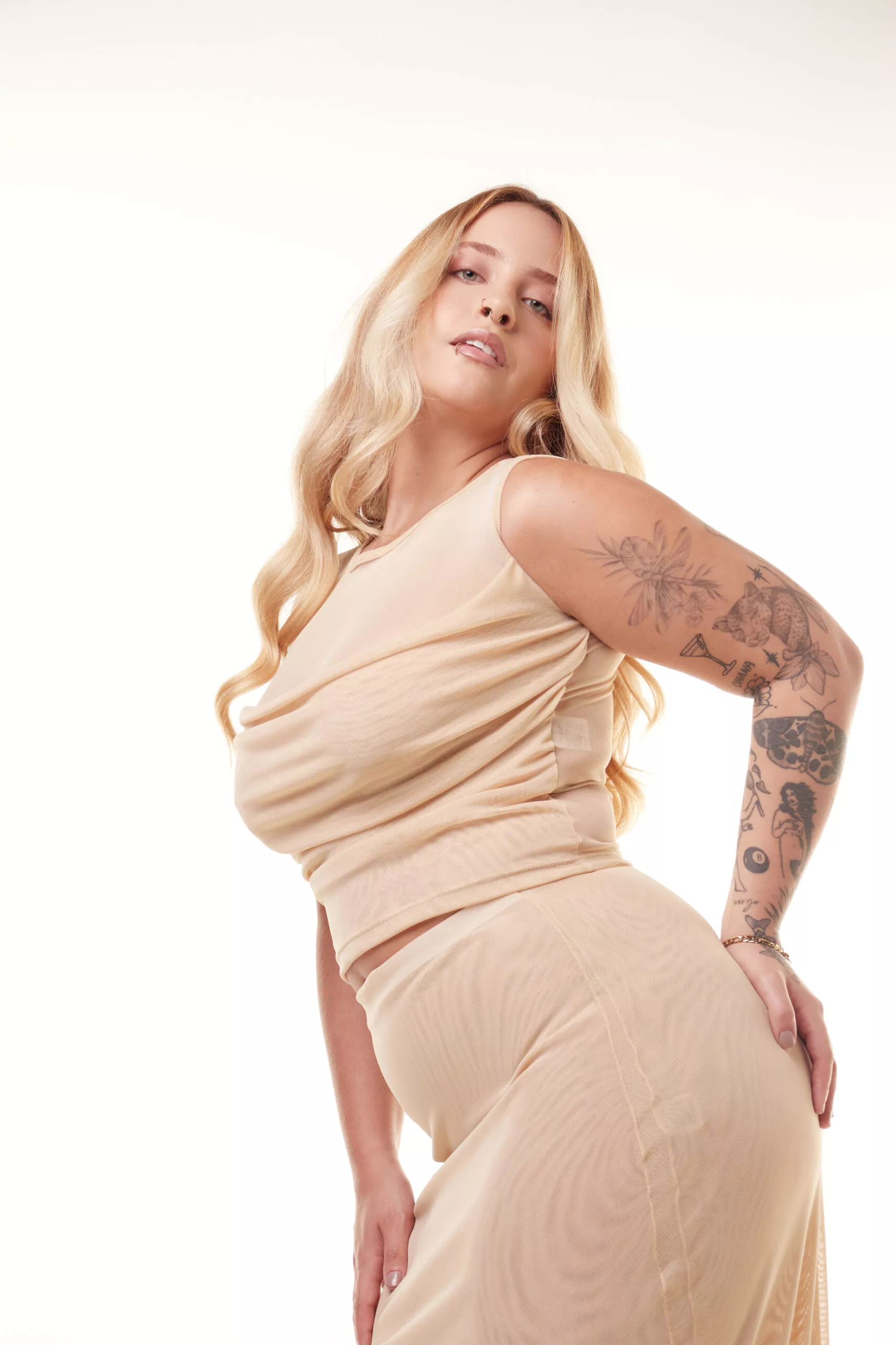 Saia Longa Tule Sand - Imagem 19