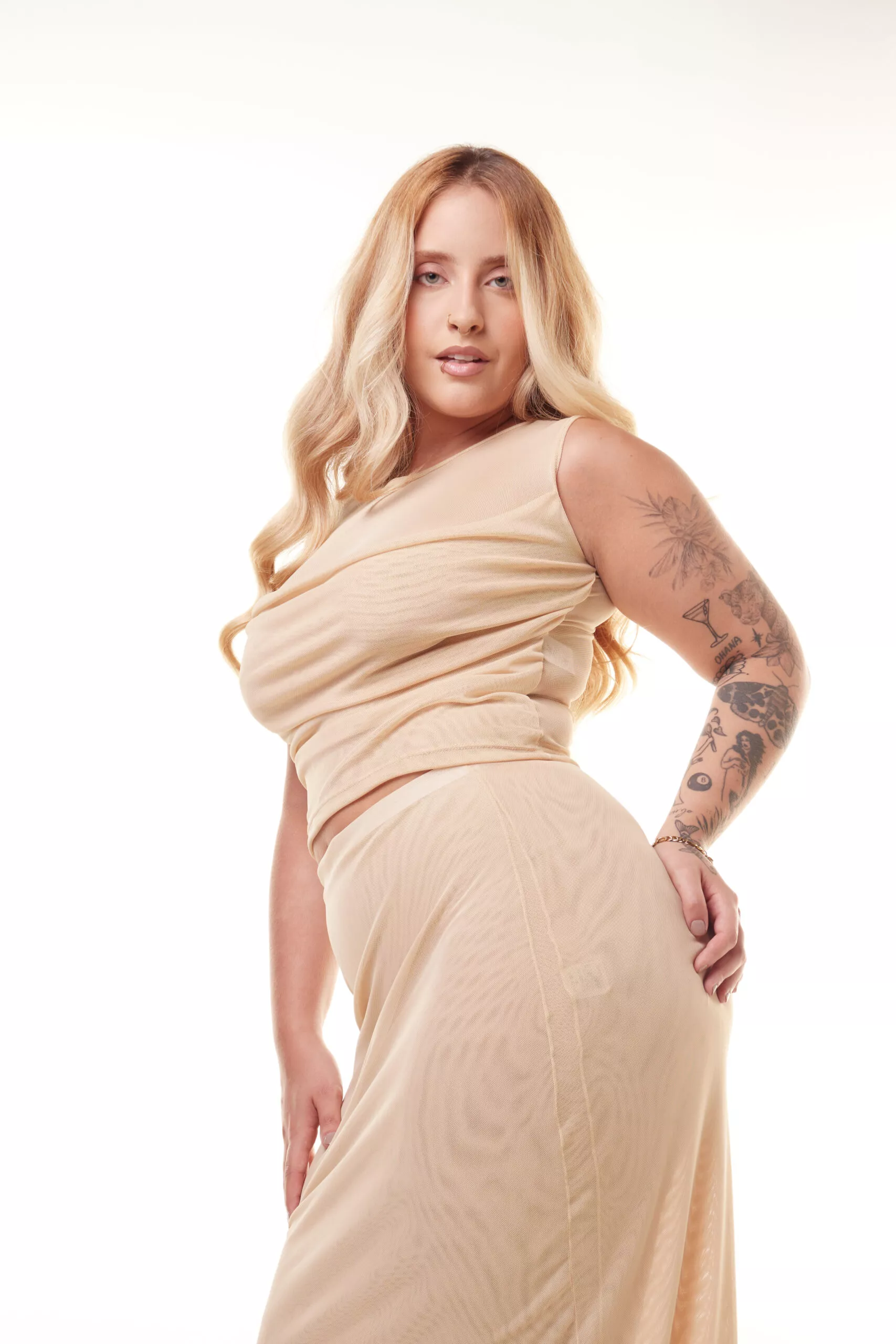 Saia Longa Tule Sand - Imagem 18