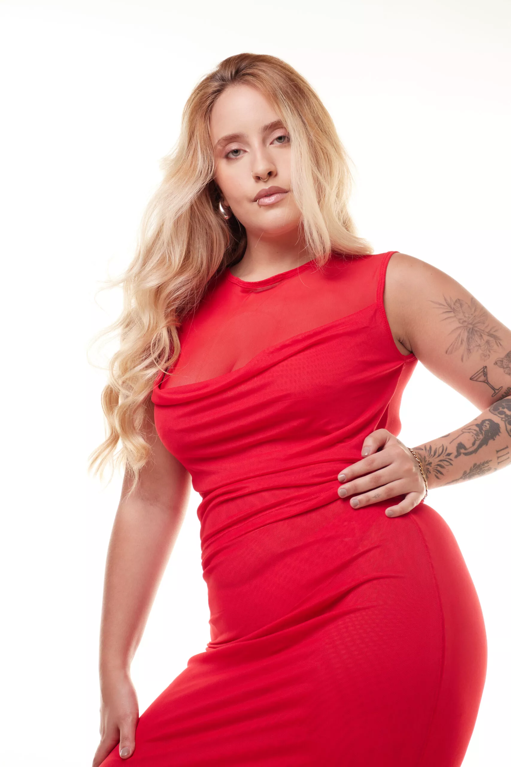 Blusa Degagê Tule Vermelho - Imagem 4