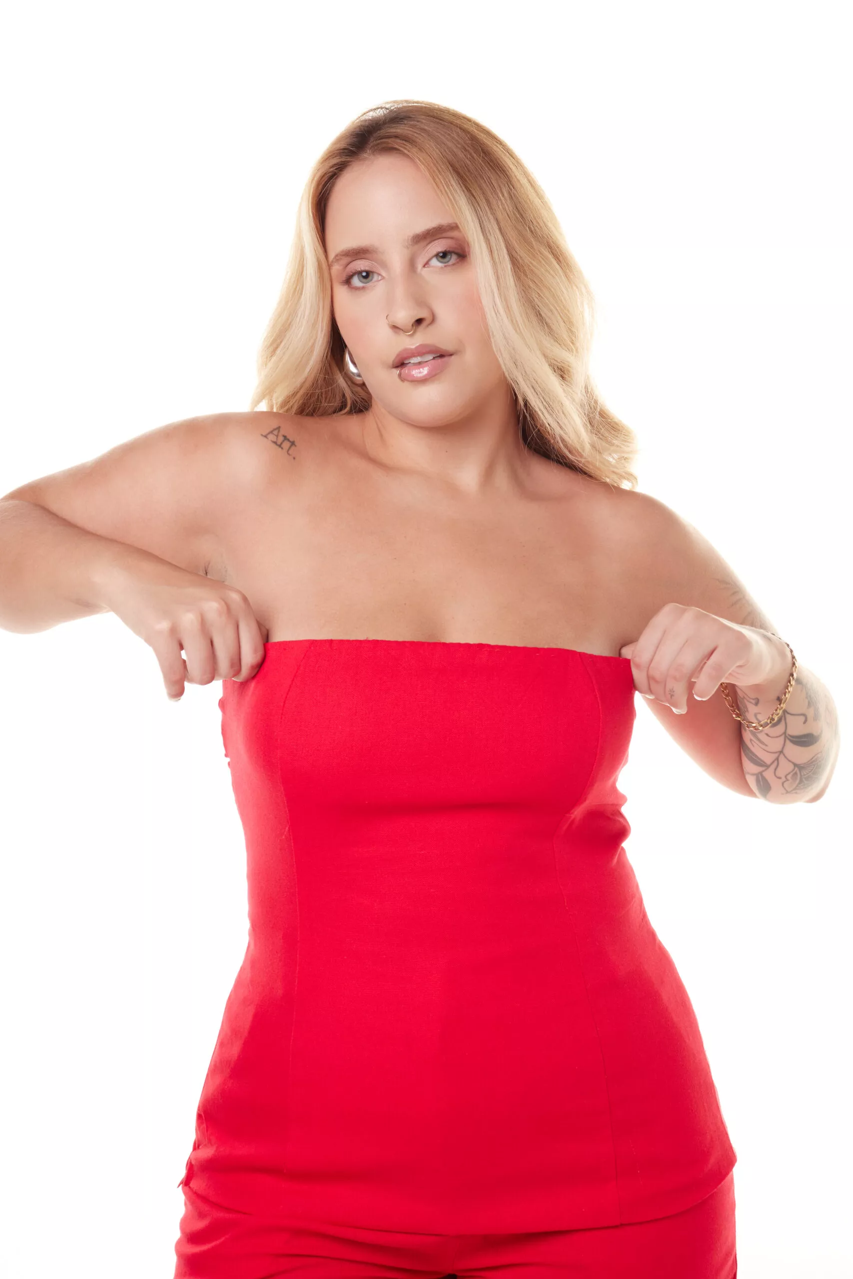 Top Corset Waist Vermelho - Imagem 5