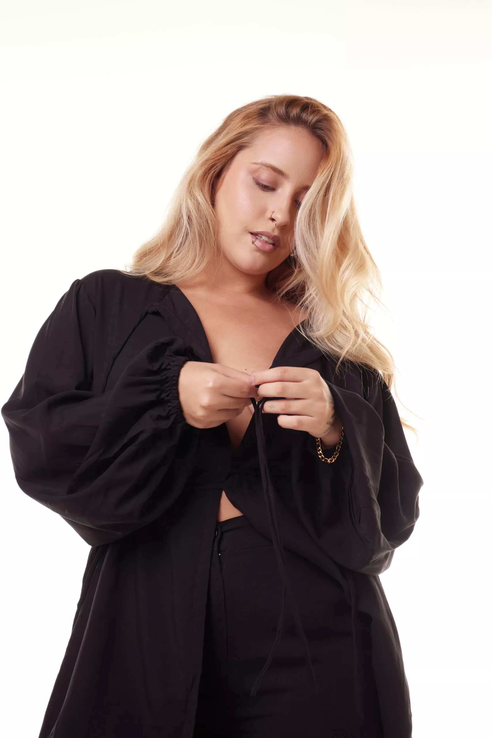 Bata Laços Bufante Preta - Imagem 3