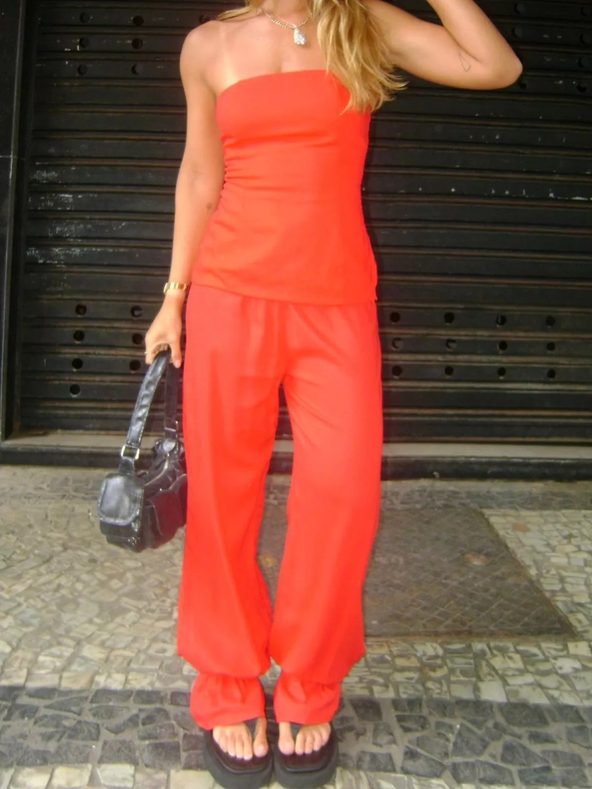 Top Corset Waist Vermelho - Imagem 4