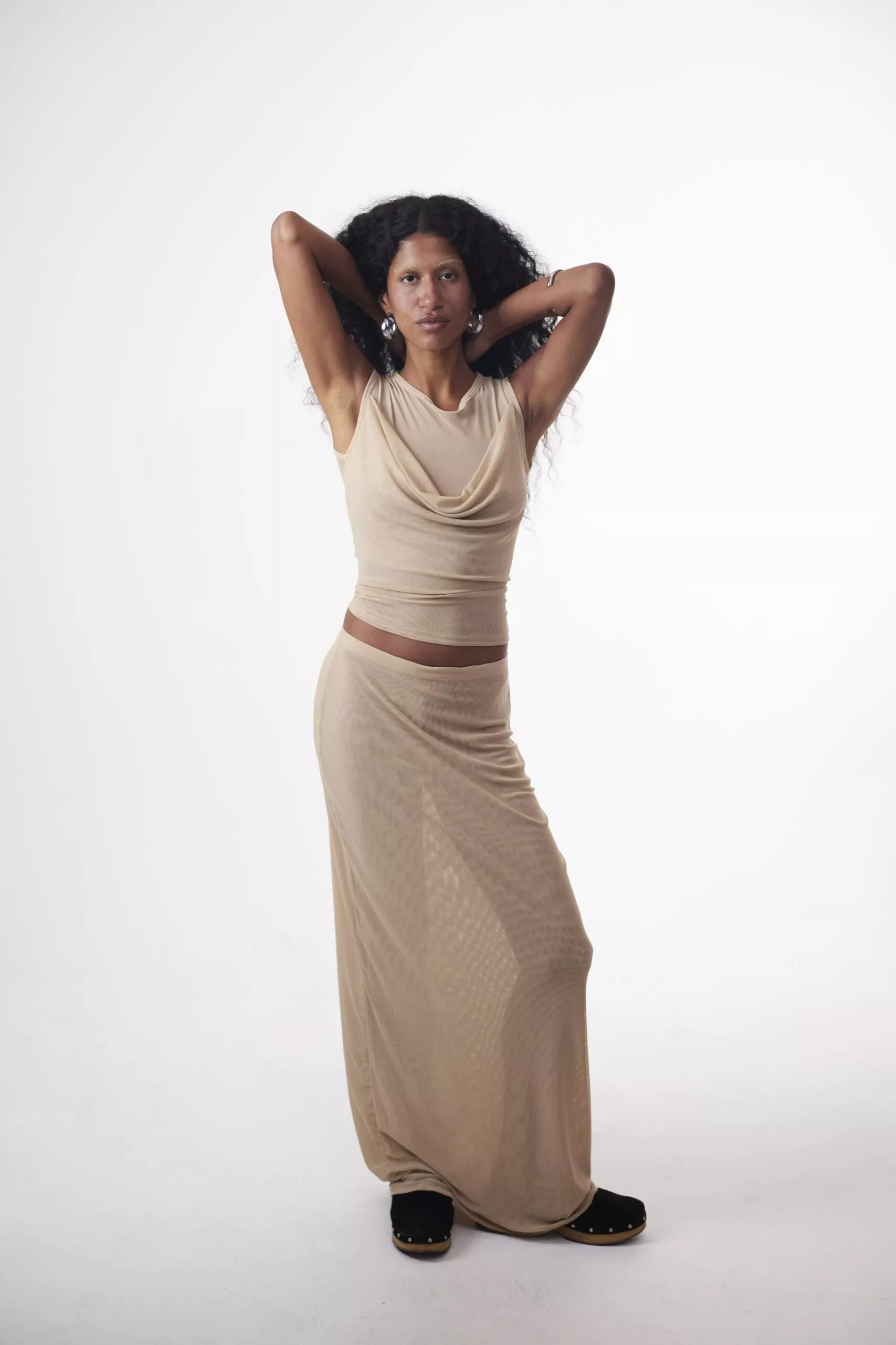 Saia Longa Tule Sand - Imagem 5