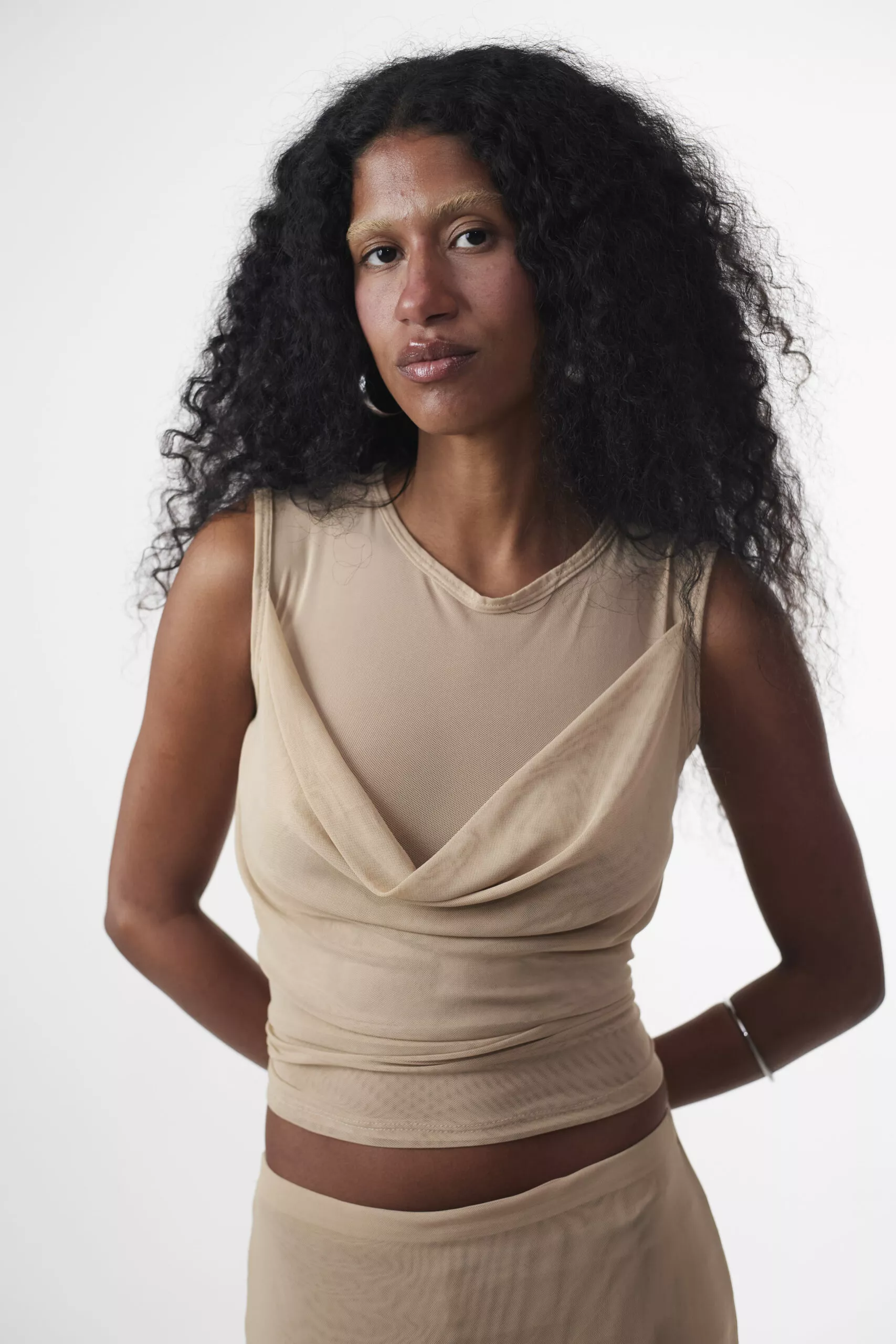 Blusa Degagê Tule Sand - Imagem 4