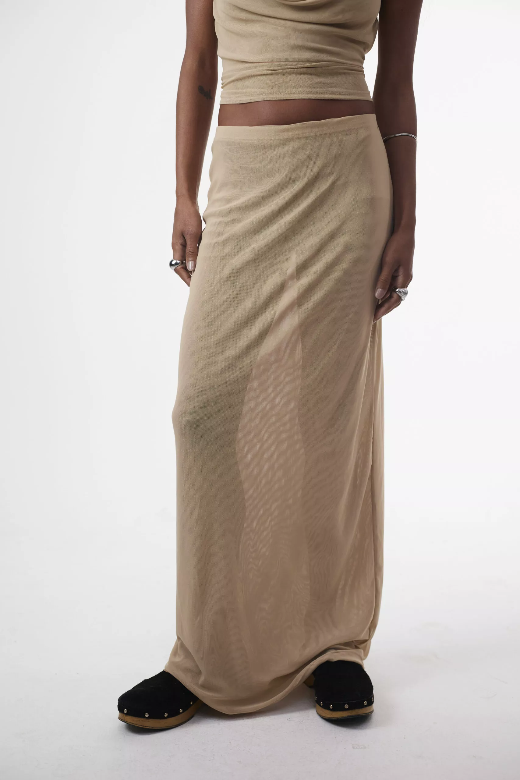 Saia Longa Tule Sand