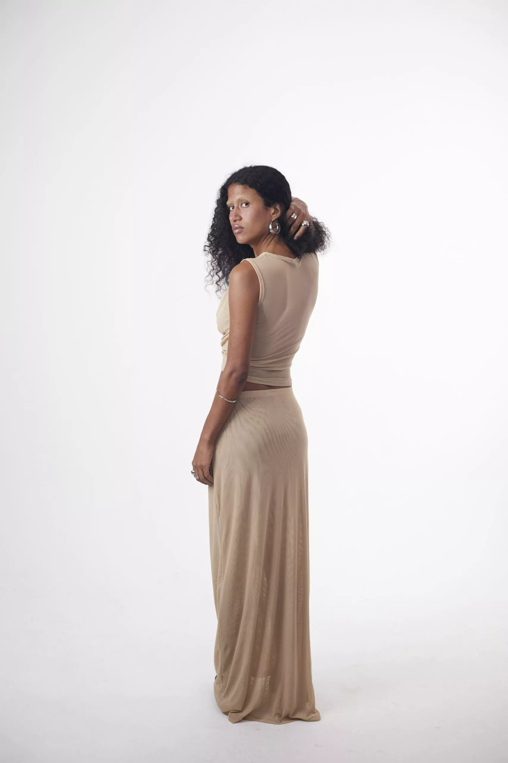 Saia Longa Tule Sand - Imagem 9