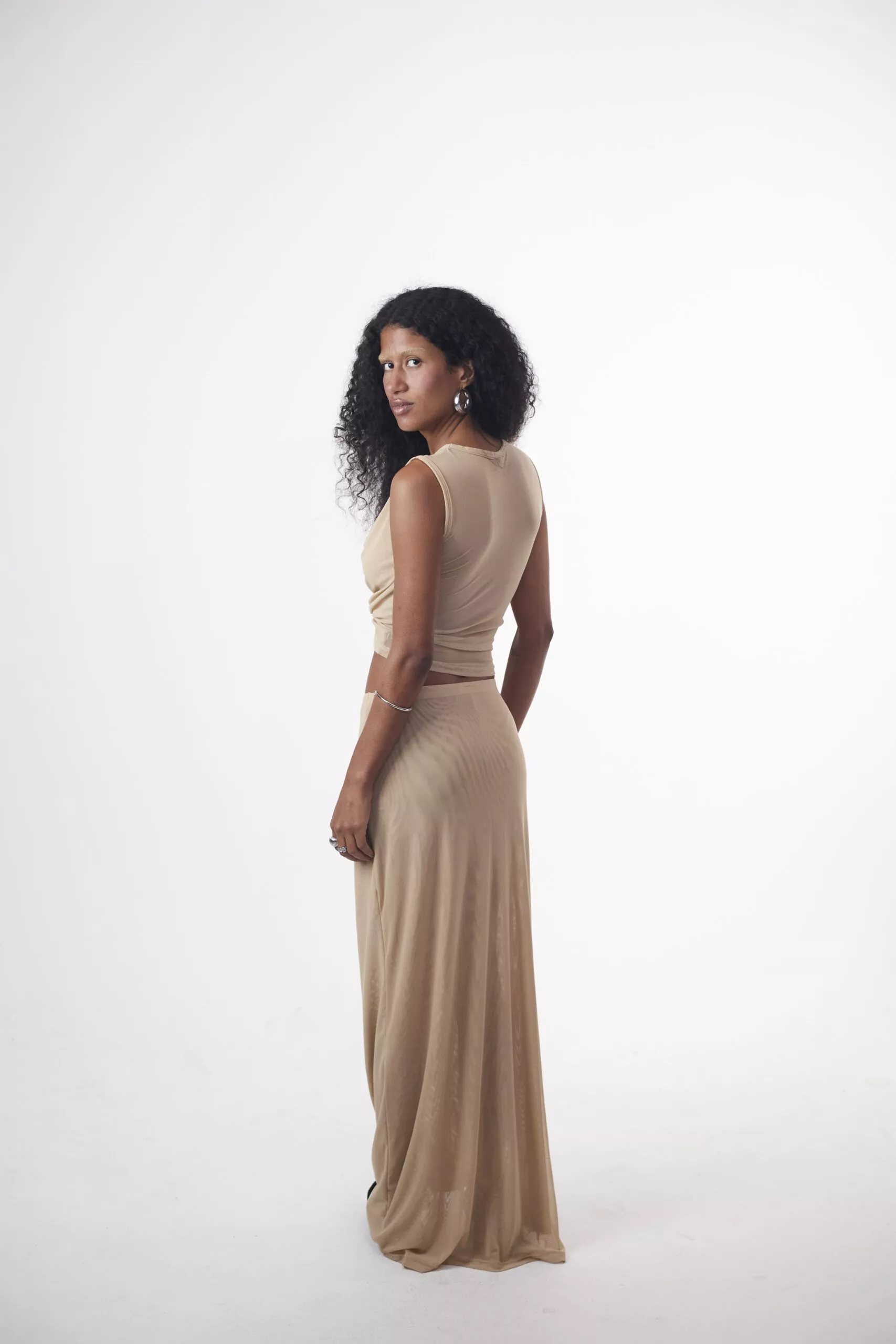 Saia Longa Tule Sand - Imagem 10