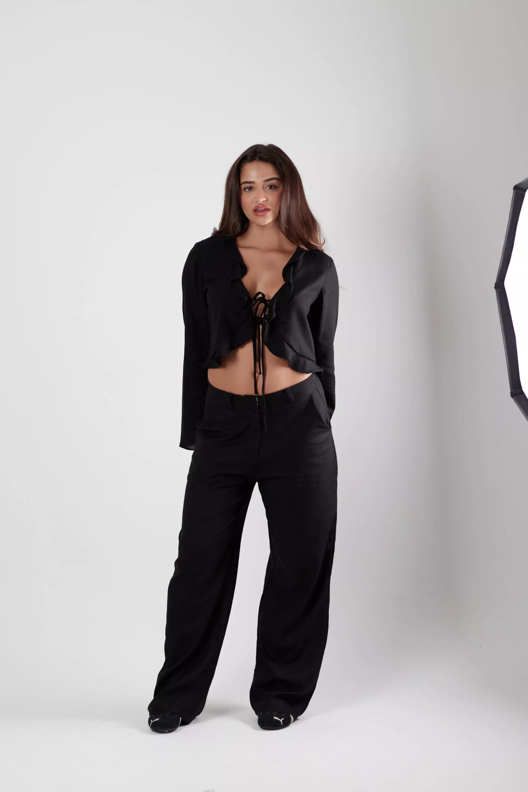 Bata Babados Laço Preta - Imagem 9