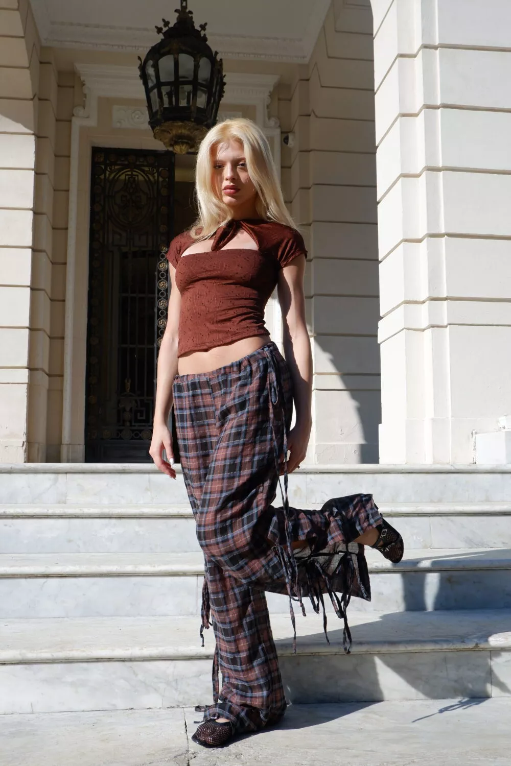 Calça Pantalona Laços Tartan - Imagem 12
