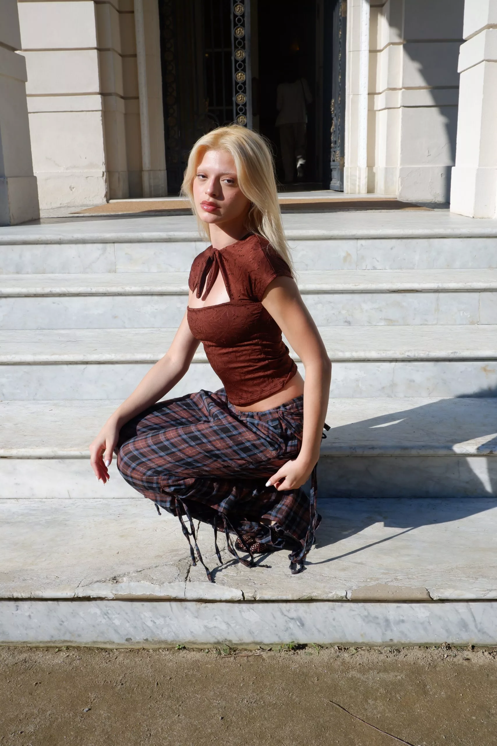 Blusa Nó Laise Marrom - Imagem 20