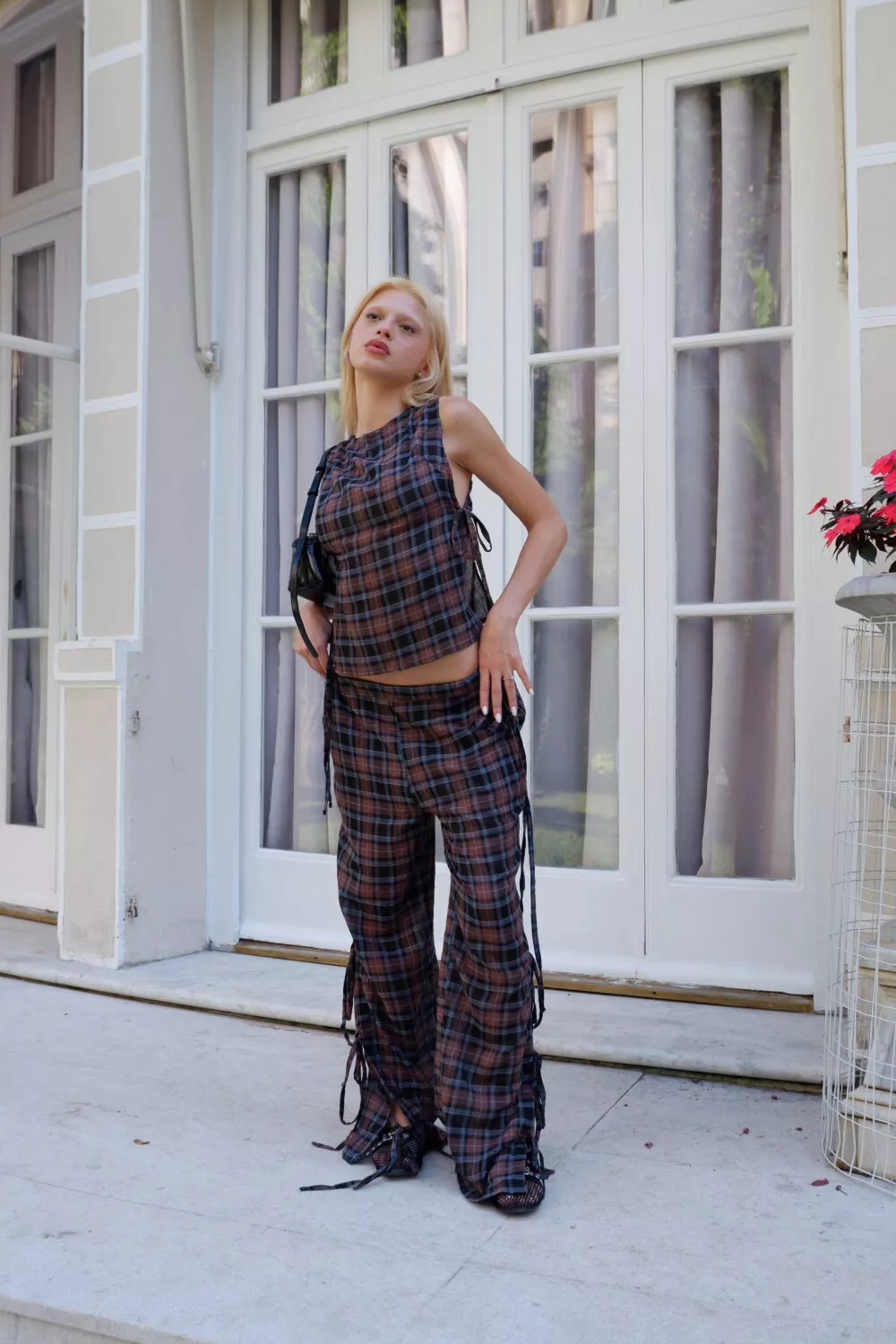 Calça Pantalona Laços Tartan - Imagem 17