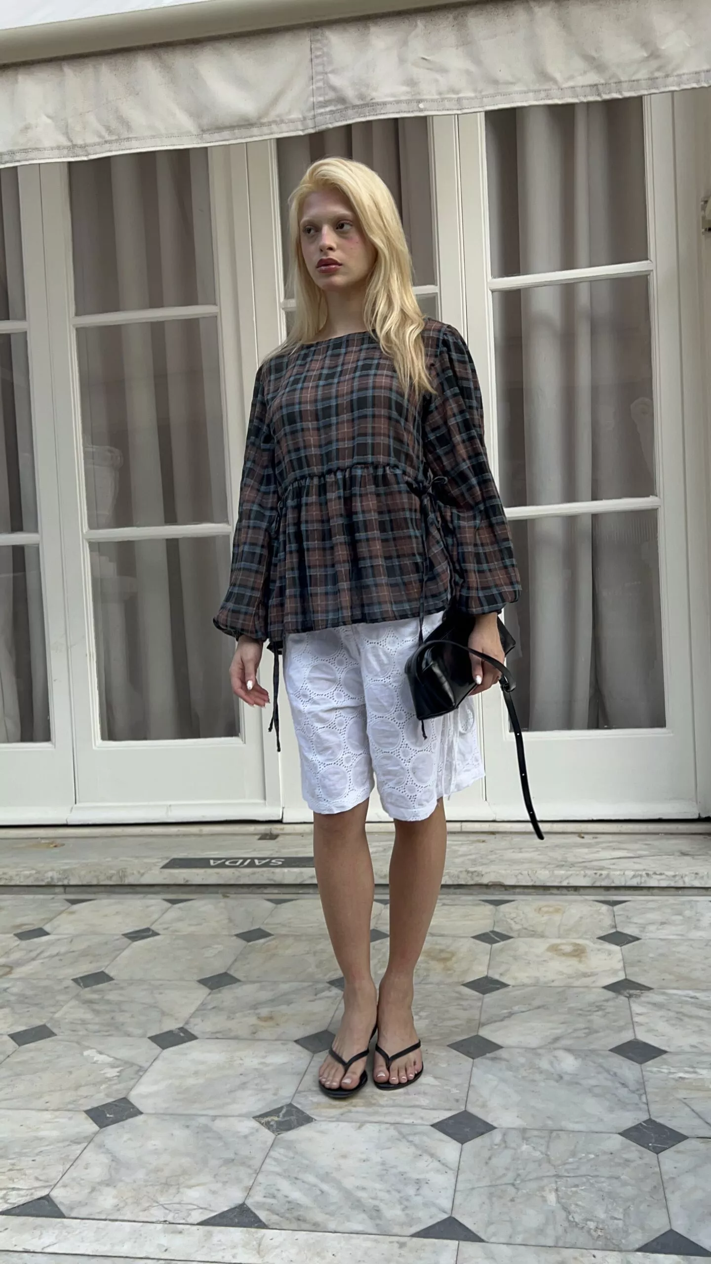 Bata Manga Longa Laços Tartan - Imagem 17