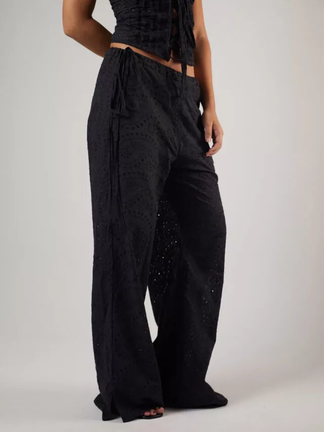 Calça Pantalona Laise Preta