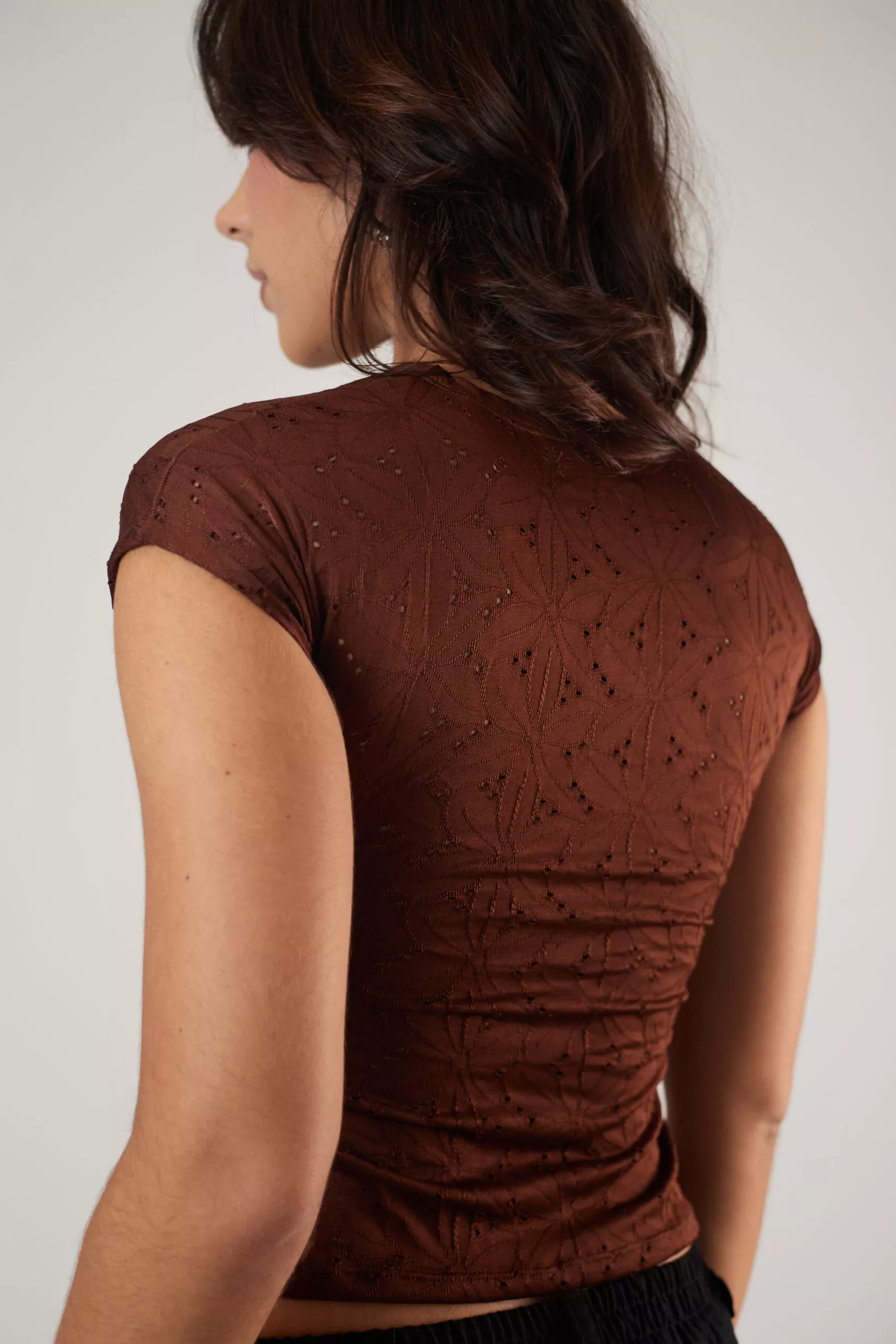 Blusa Nó Laise Marrom - Imagem 11