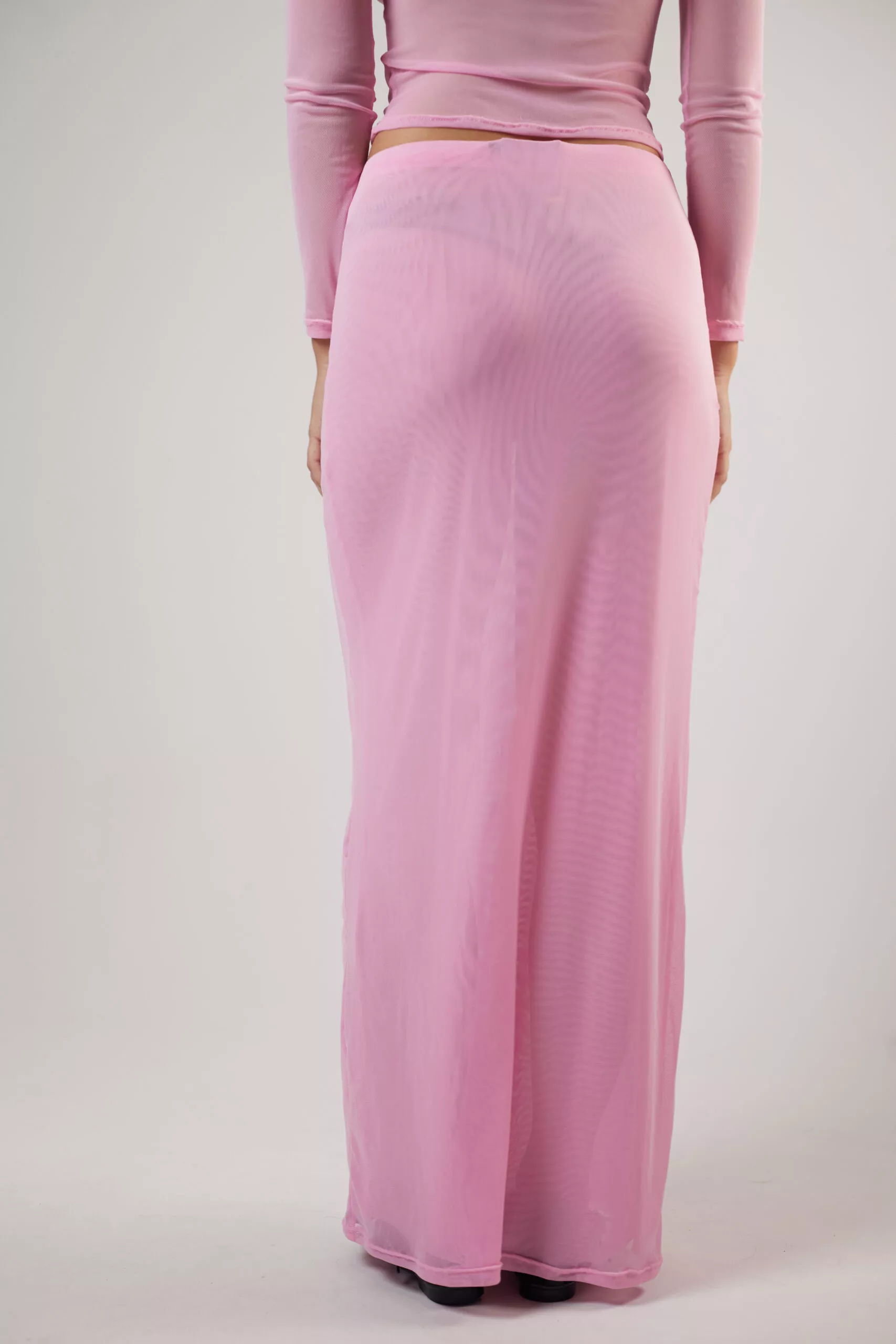 Saia Longa Tule Rosa - Imagem 6