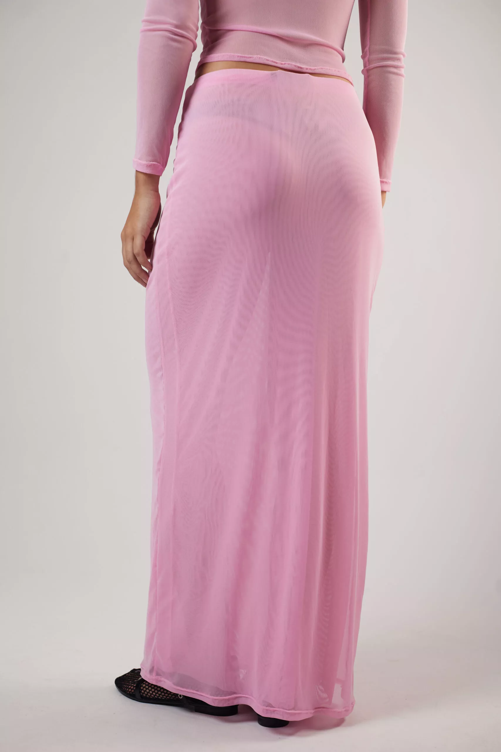 Saia Longa Tule Rosa - Imagem 7