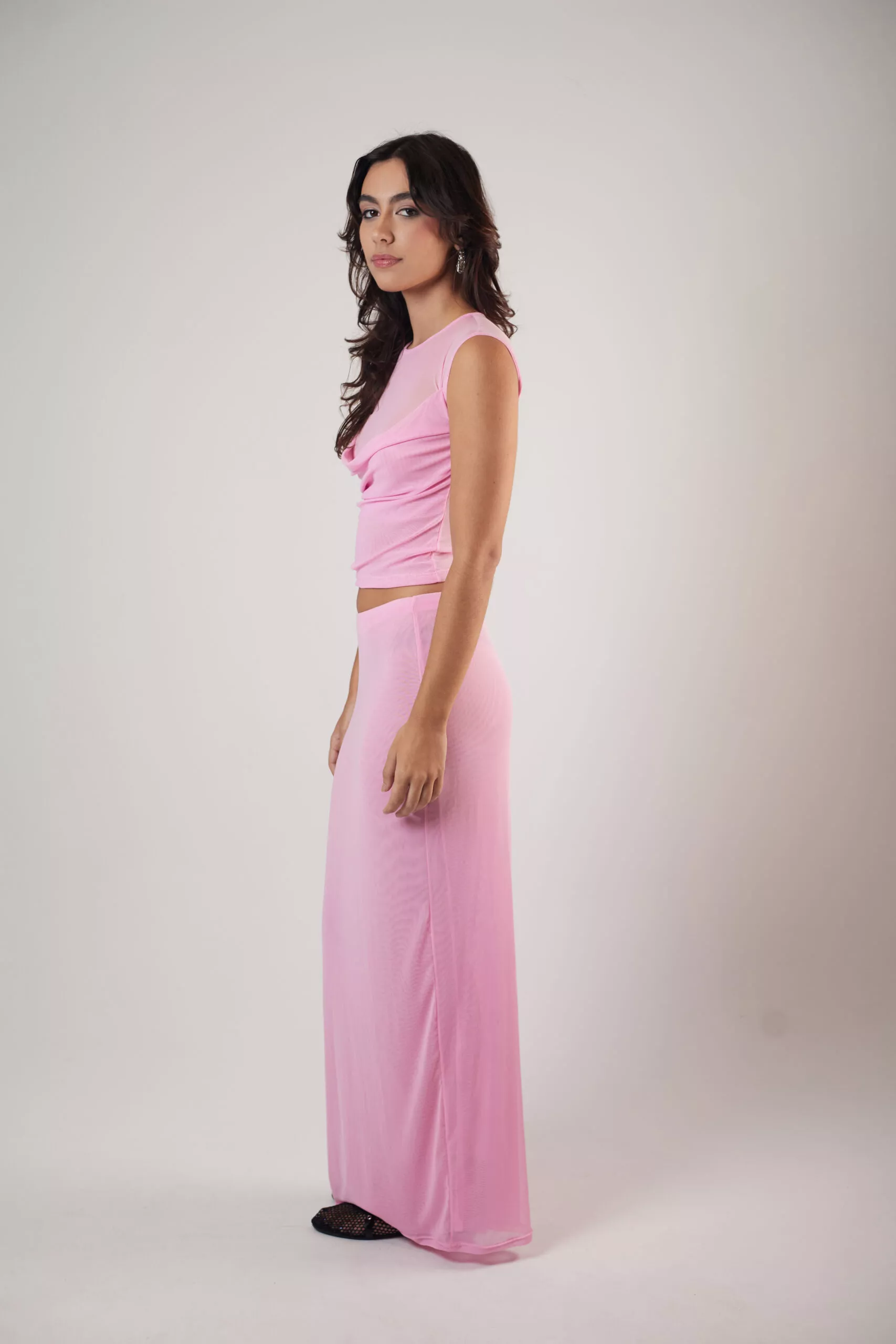 Blusa Degagê Tule Rosa - Imagem 7