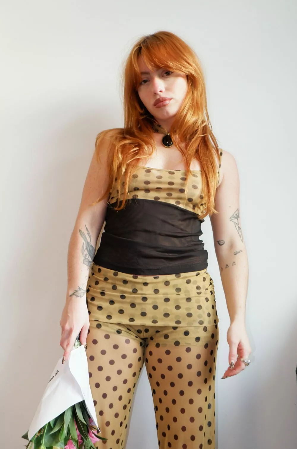 Blusa Alça Dots/Preto