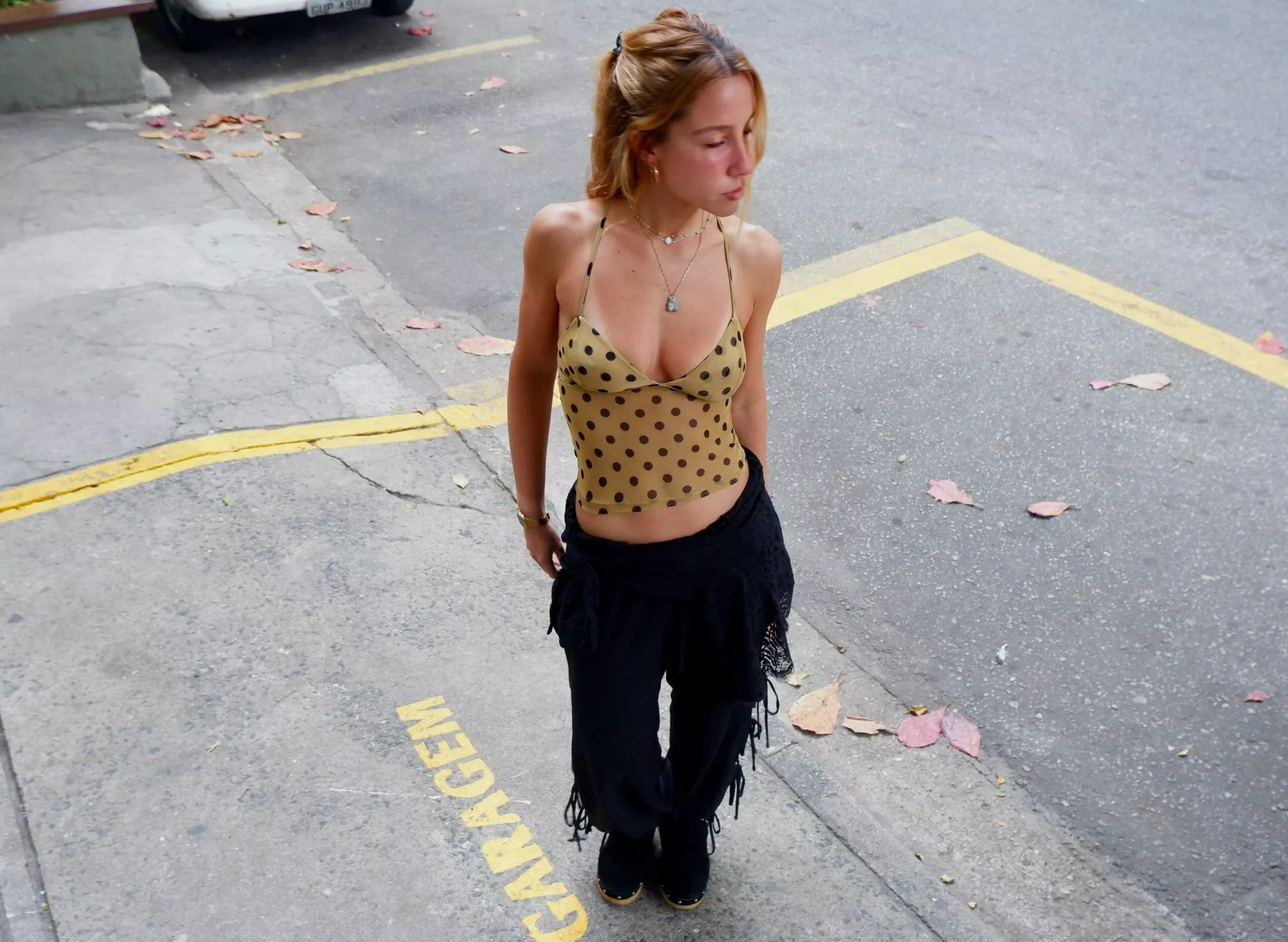 Top V Tule Dots - Imagem 13