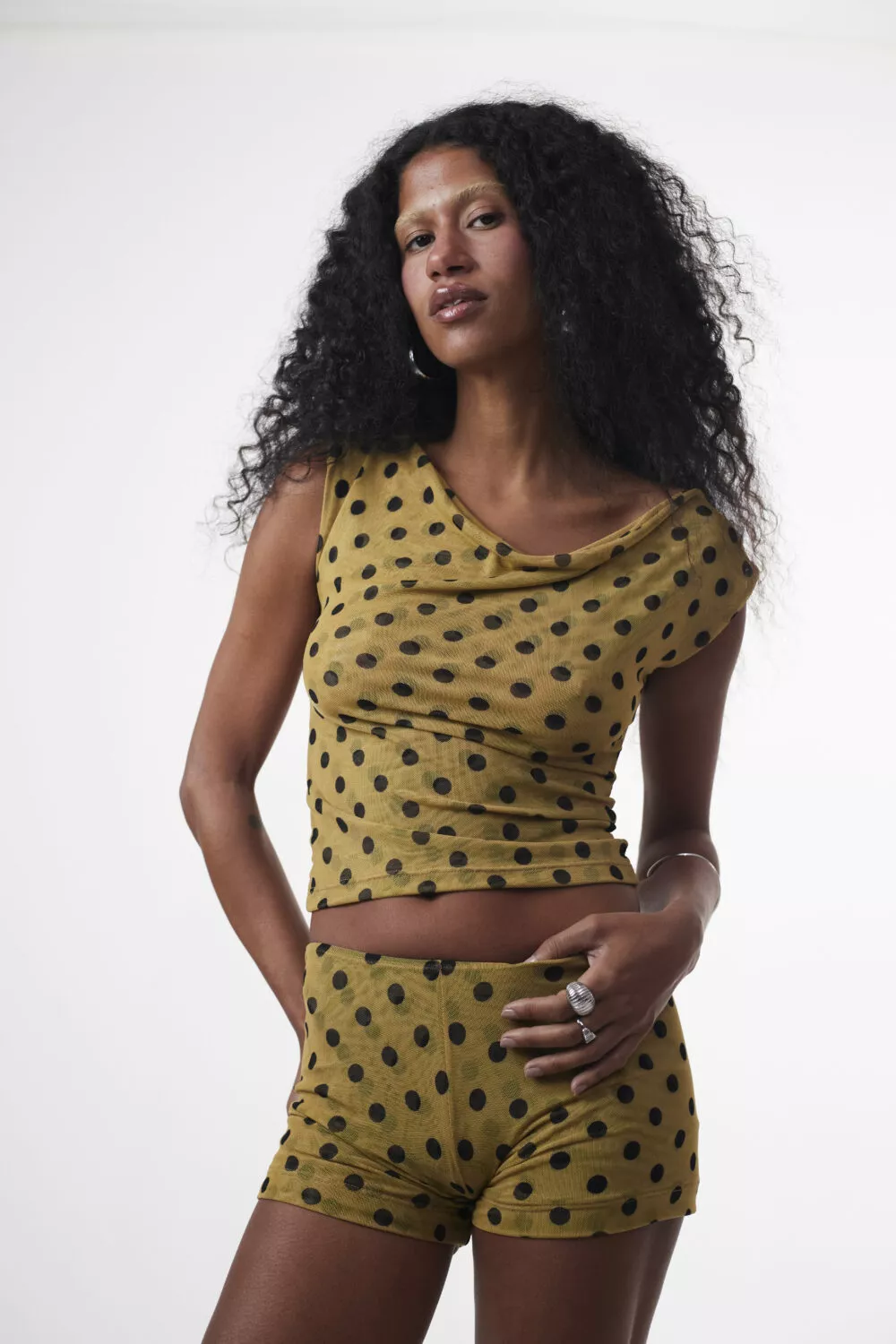 Blusa Ombro Caído Dots - Imagem 7