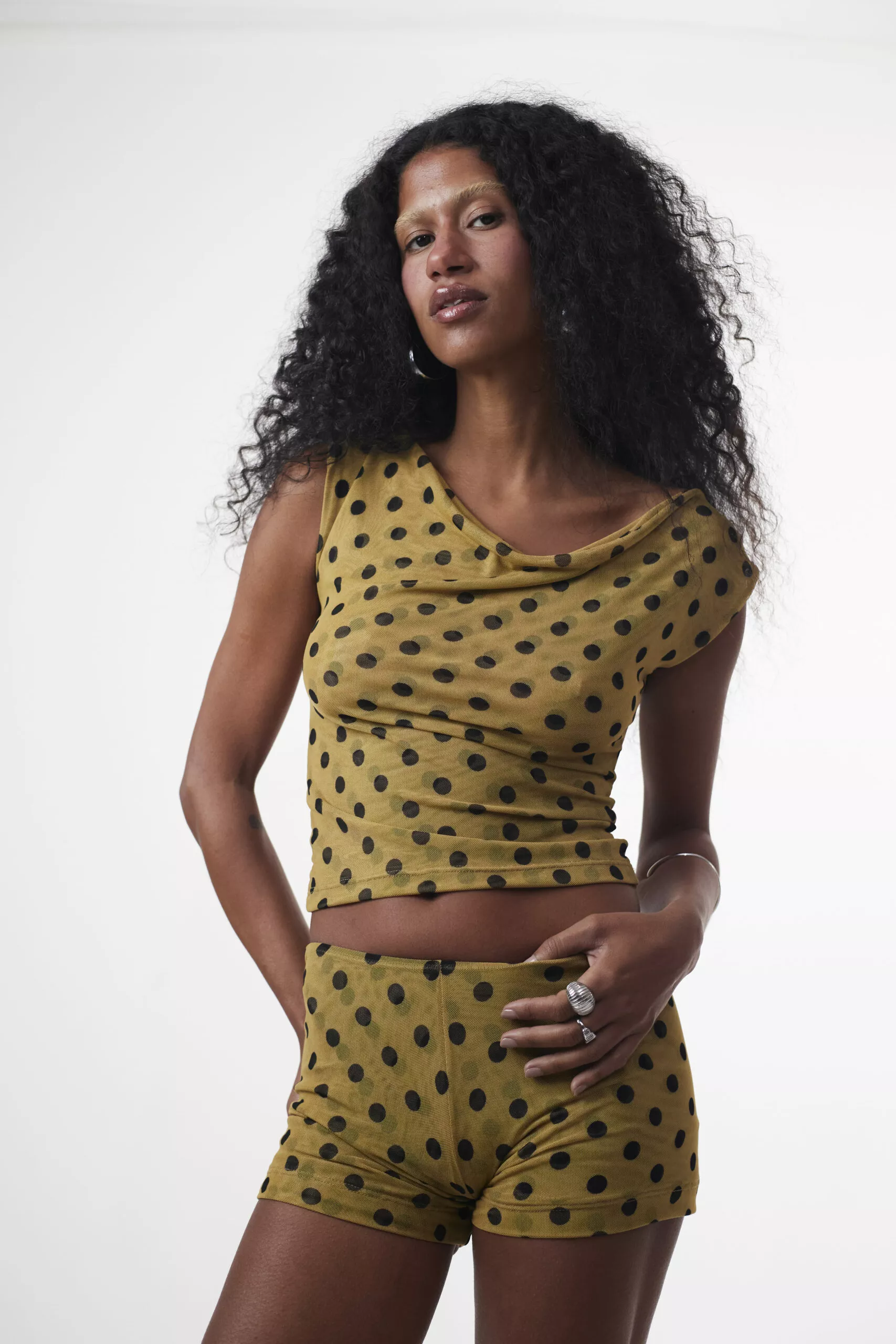 Blusa Ombro Caído Dots - Imagem 7