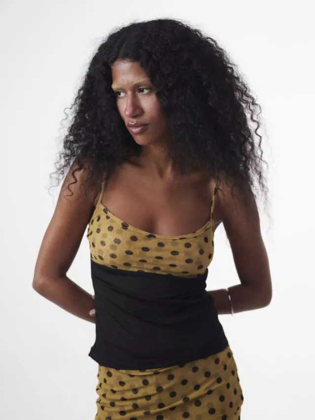 Blusa Alça Dots/Preto