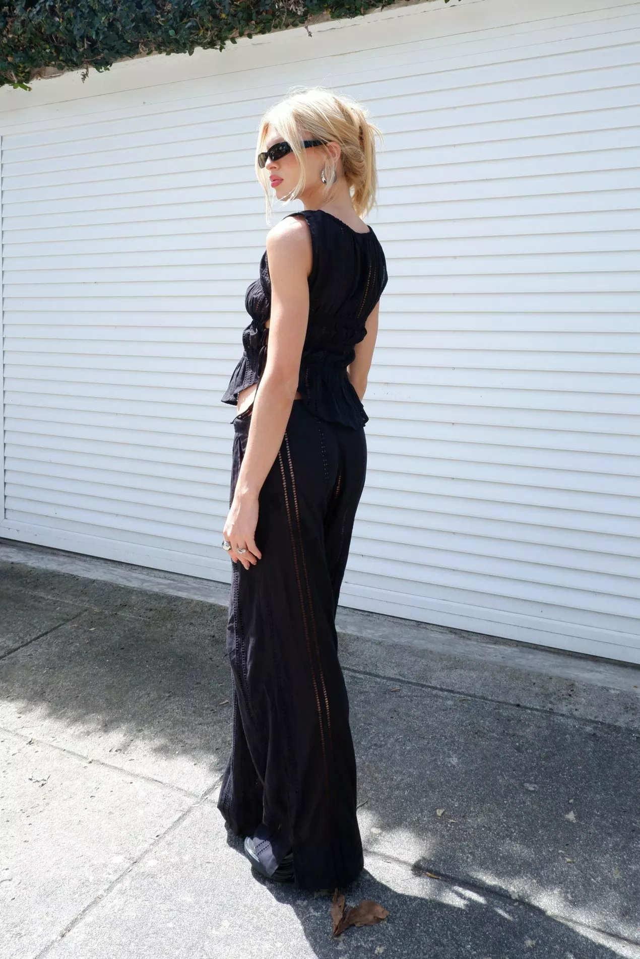 Calça Pantalona New Laise Preta - Imagem 2