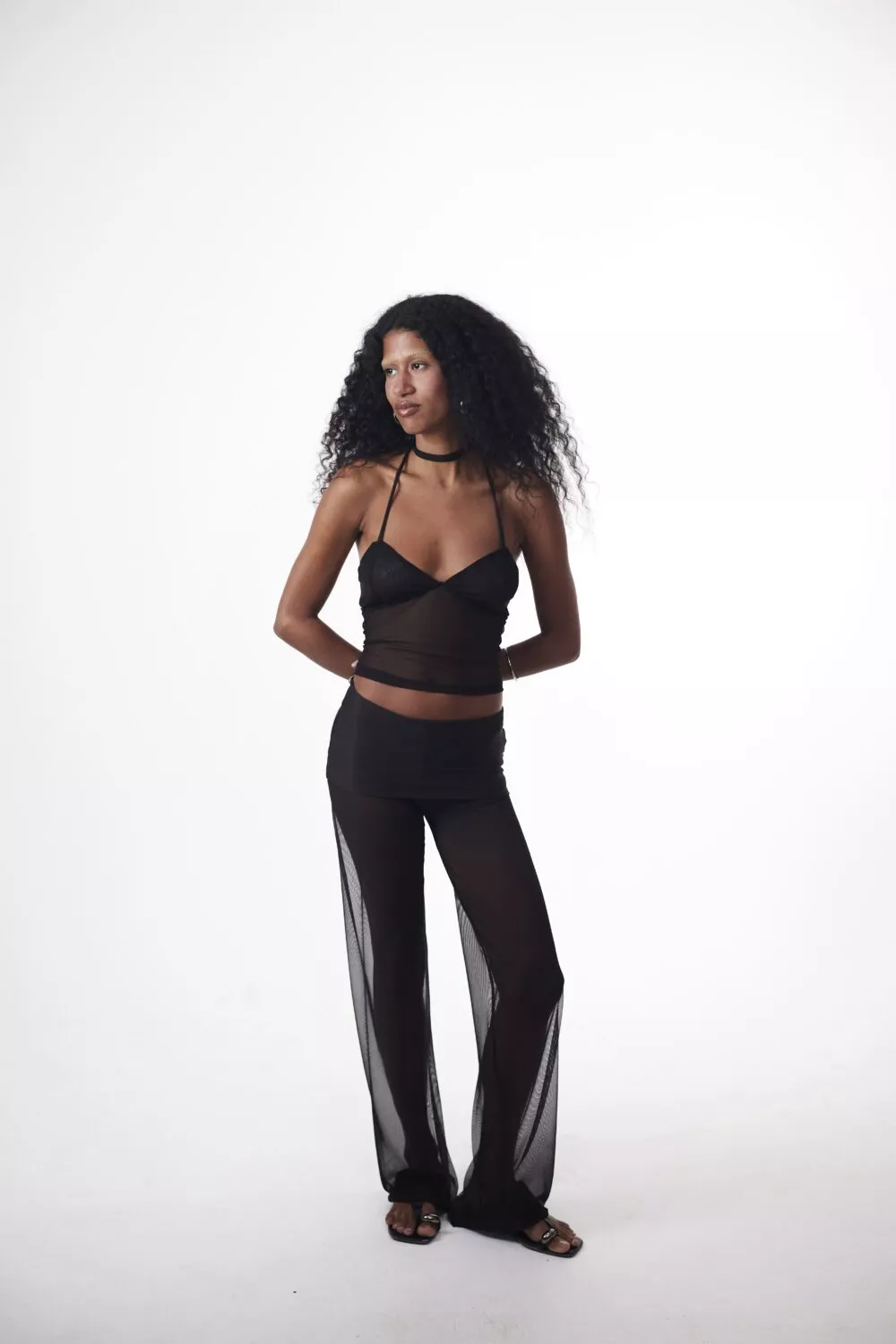 Calça Cós Saia Tule Preta - Imagem 3