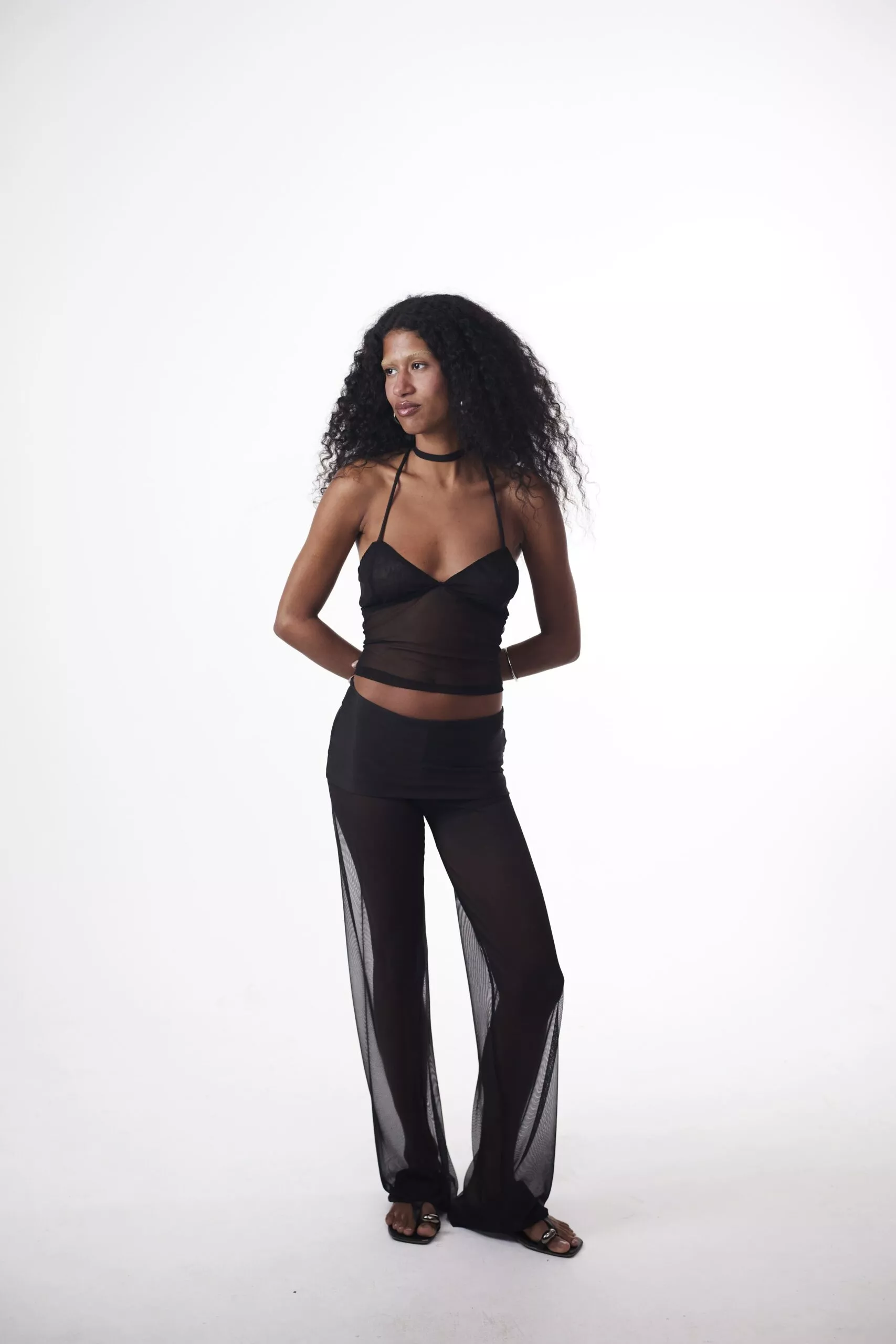 Calça Cós Saia Tule Preta - Imagem 9