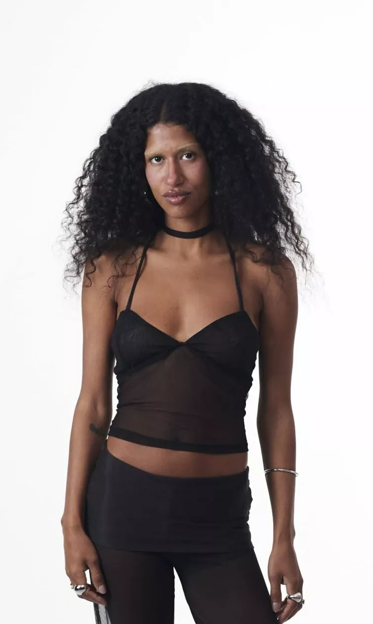 Calça Cós Saia Tule Preta - Imagem 2