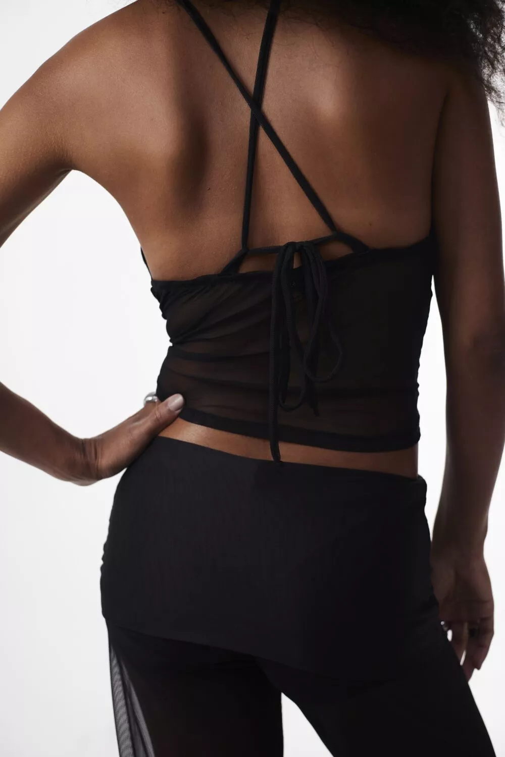 Calça Cós Saia Tule Preta - Imagem 7