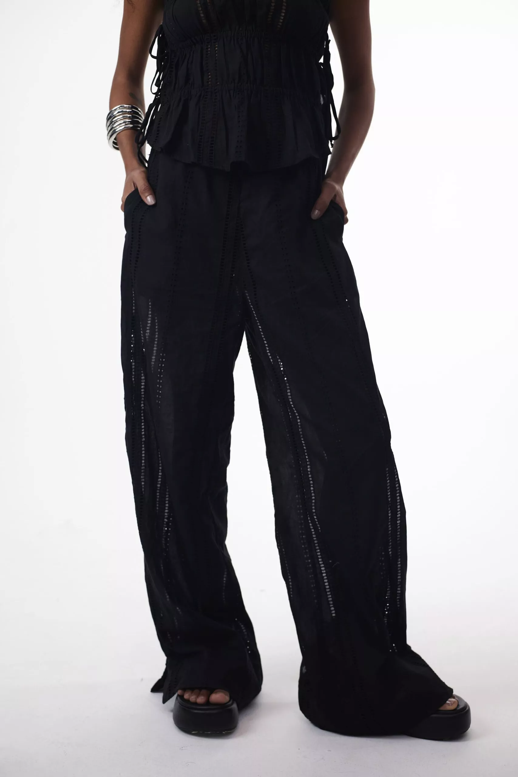 Calça Pantalona New Laise Preta