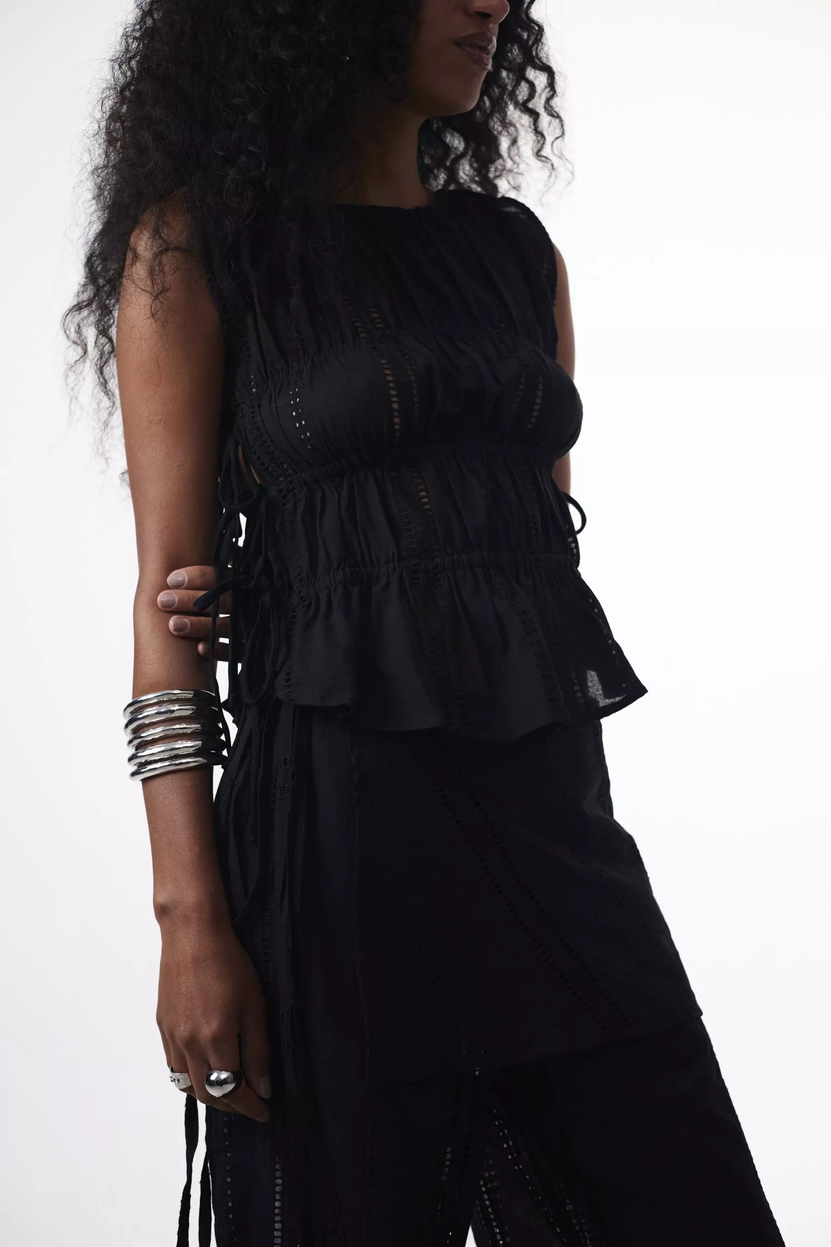 Saia Lenço New Laise Preta - Imagem 11