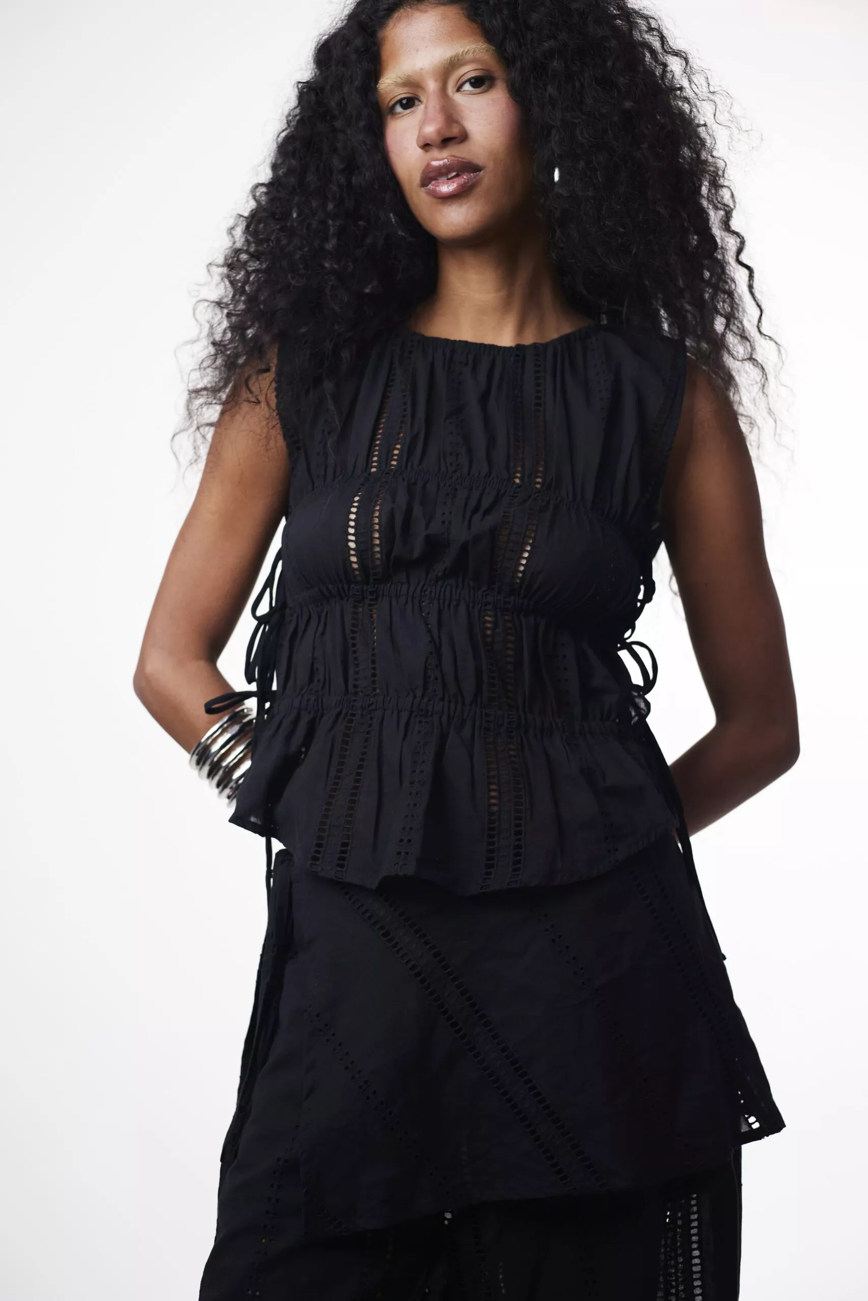 Saia Lenço New Laise Preta - Imagem 9