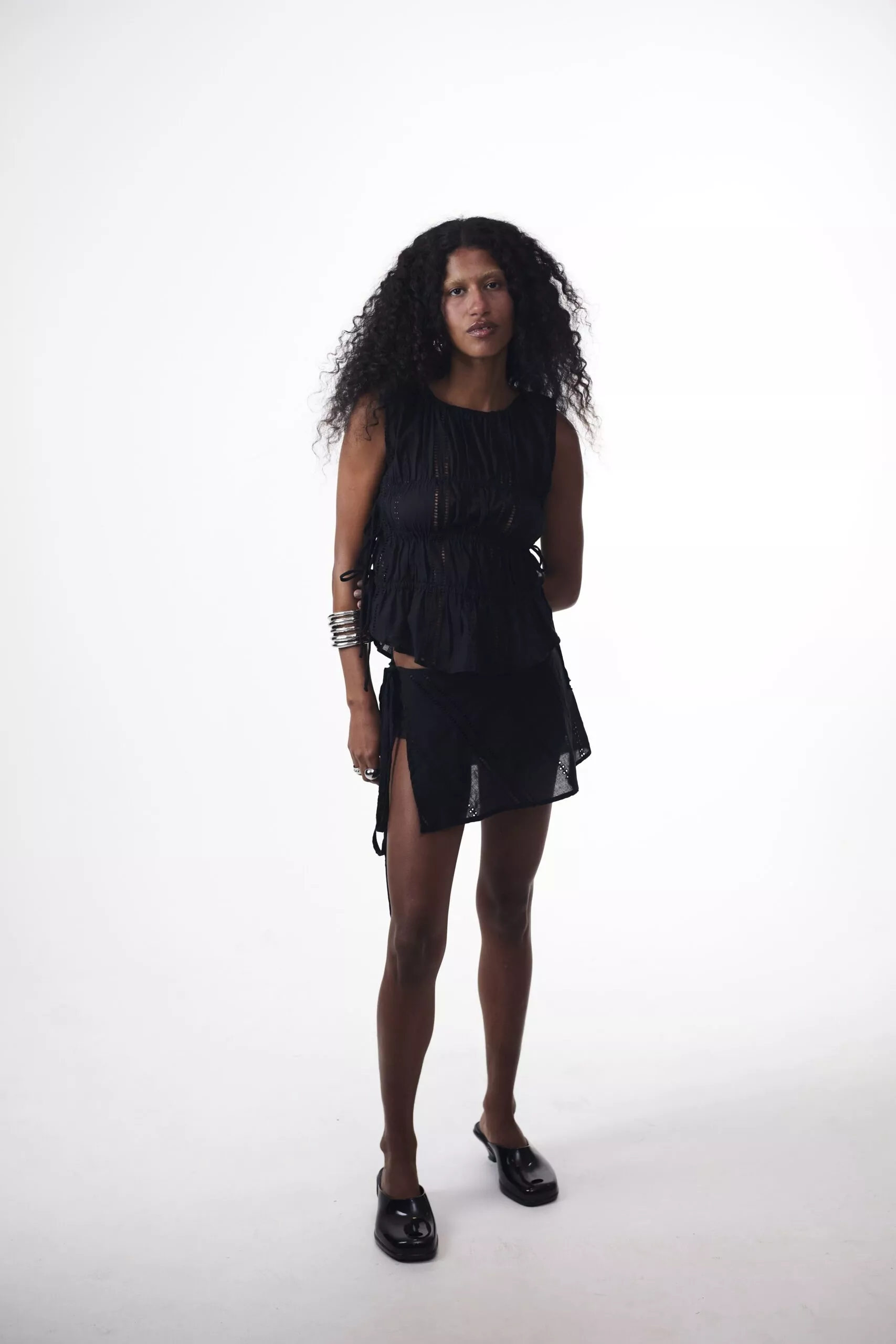 Saia Lenço New Laise Preta - Imagem 5