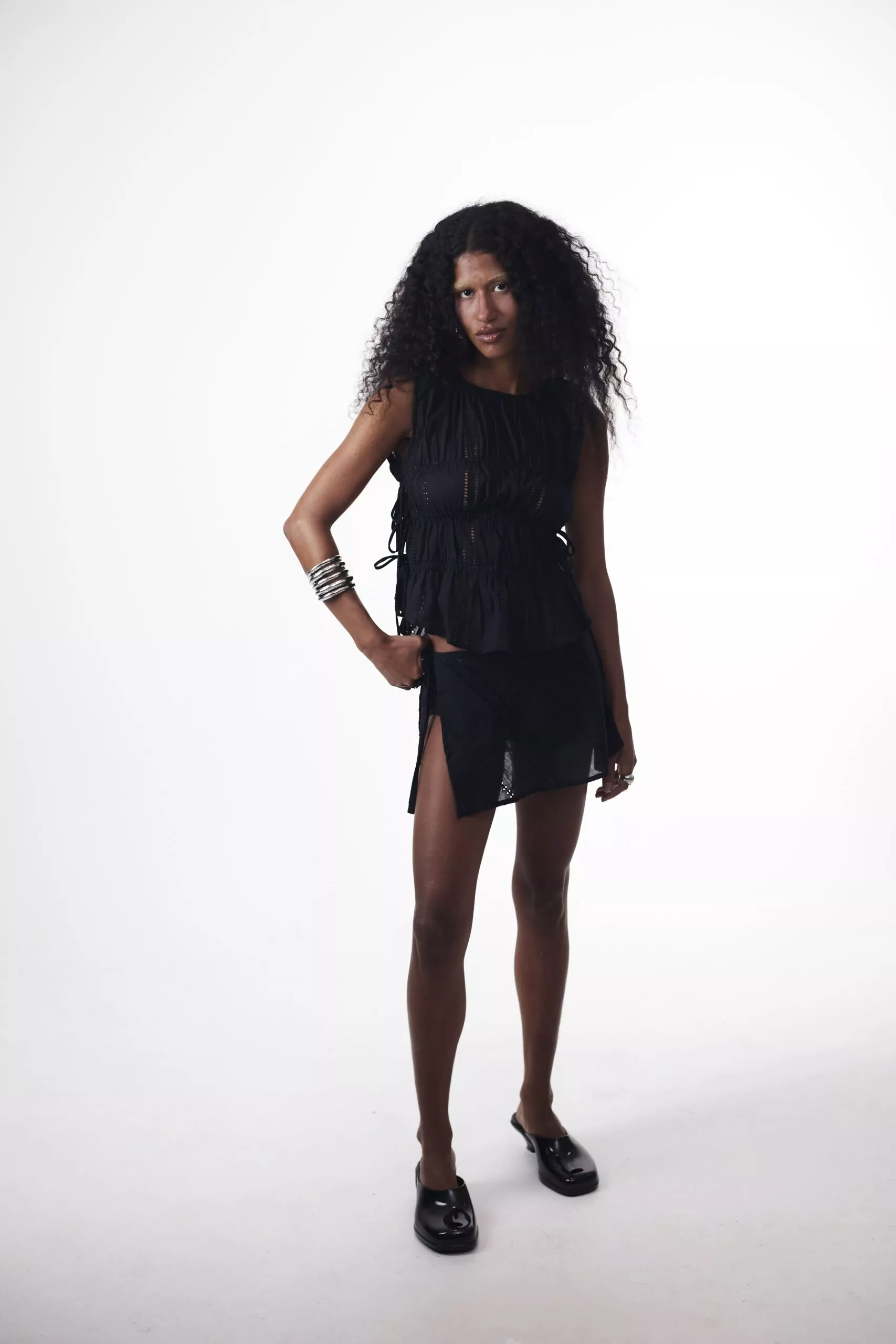 Saia Lenço New Laise Preta - Imagem 4