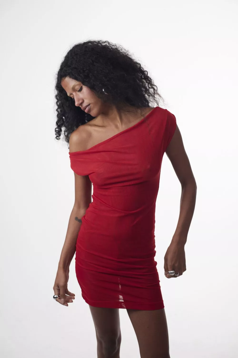 Mini Dress Tule Vermelho - Imagem 5