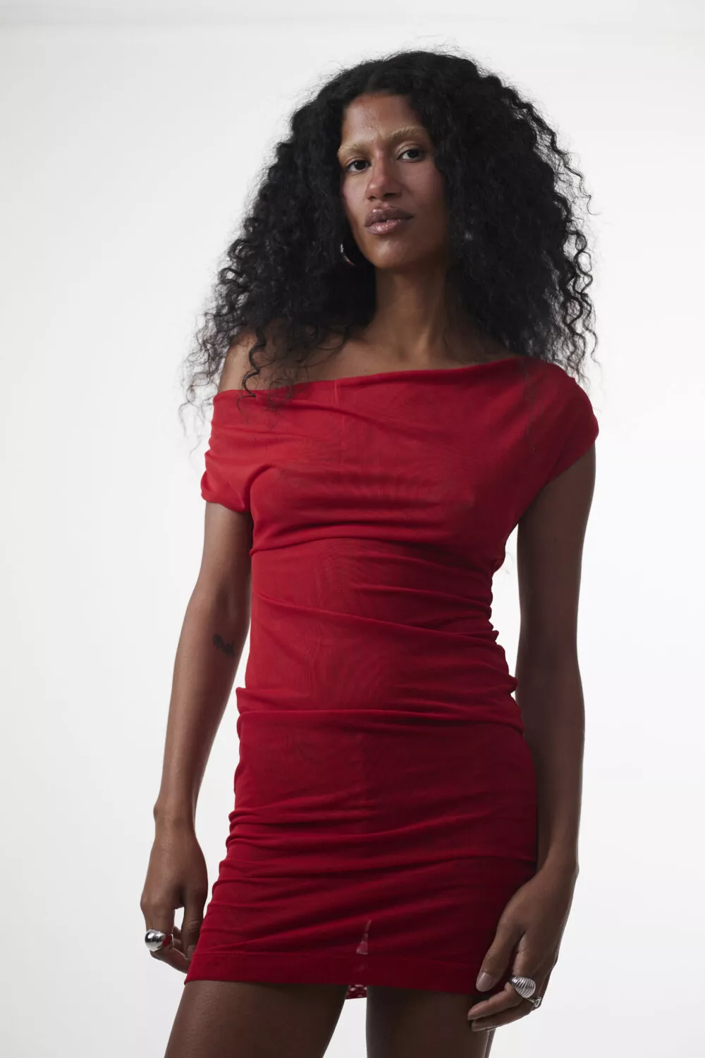 Mini Dress Tule Vermelho - Imagem 4